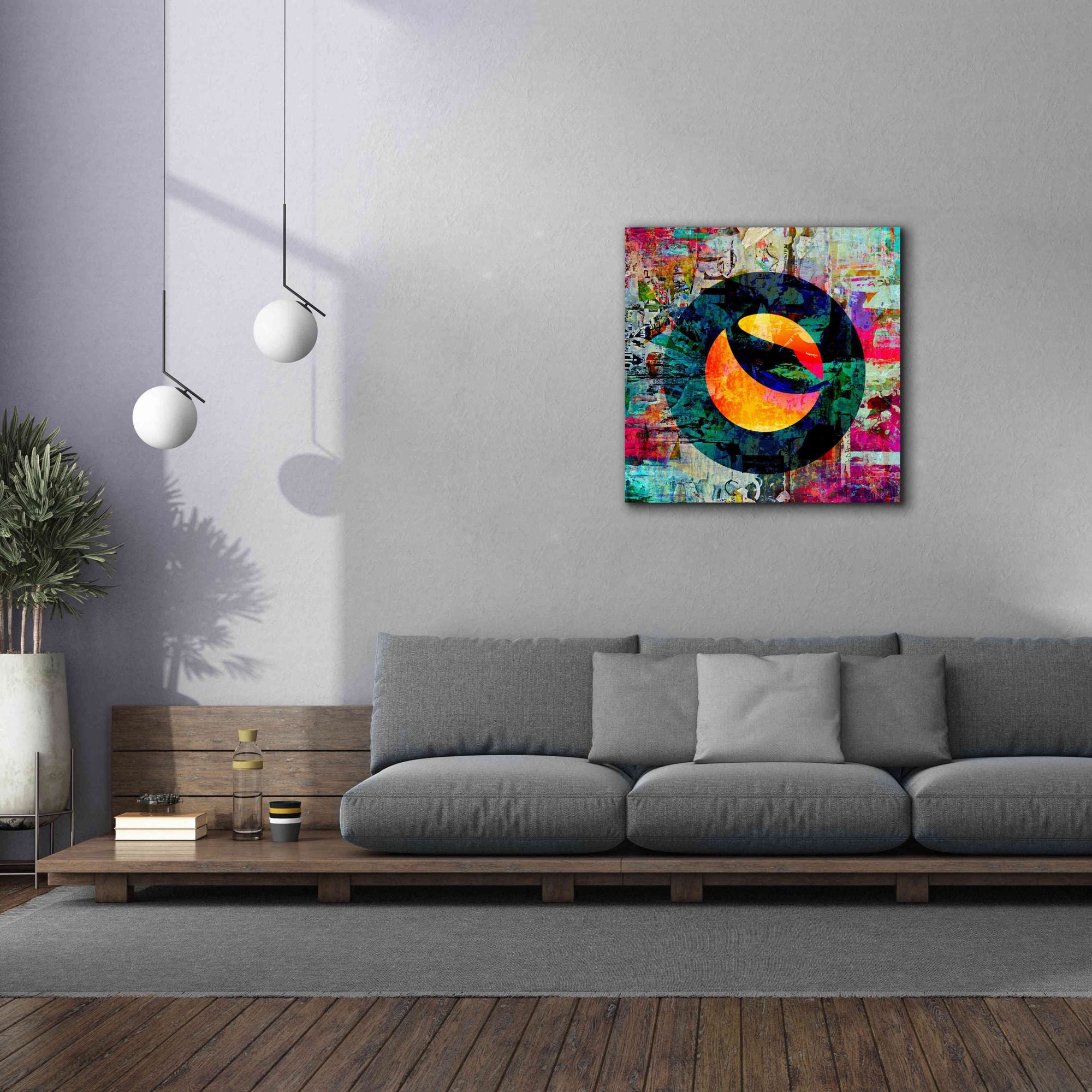 'Luna Terra Crypto In Color' by Portfolio Giclee Canvas Wall Art,37x37