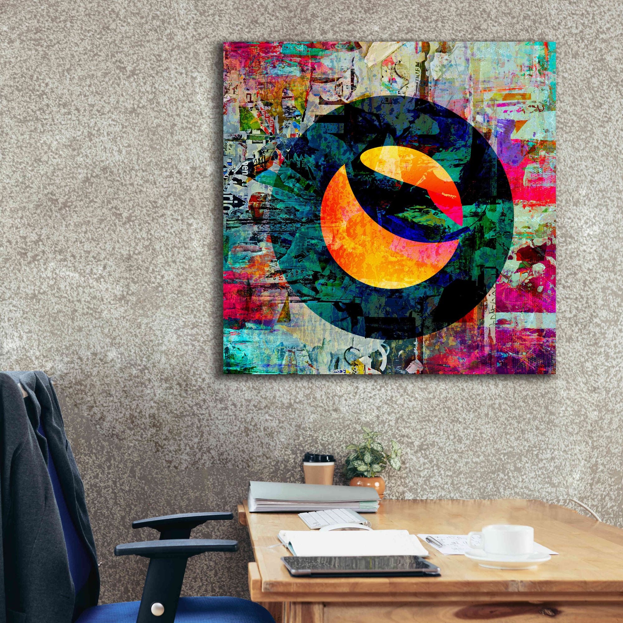'Luna Terra Crypto In Color' by Portfolio Giclee Canvas Wall Art,37x37