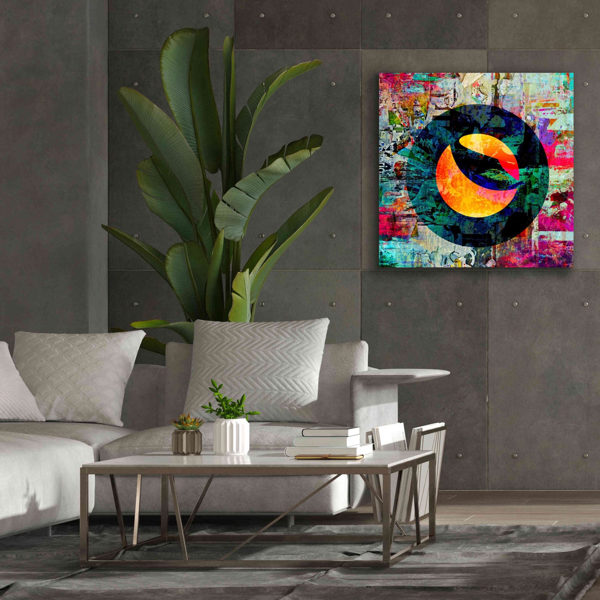 'Luna Terra Crypto In Color' by Portfolio Giclee Canvas Wall Art,37x37