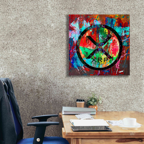 Image of 'Xrp Crypto In Color' by Portfolio Giclee Canvas Wall Art,26x26