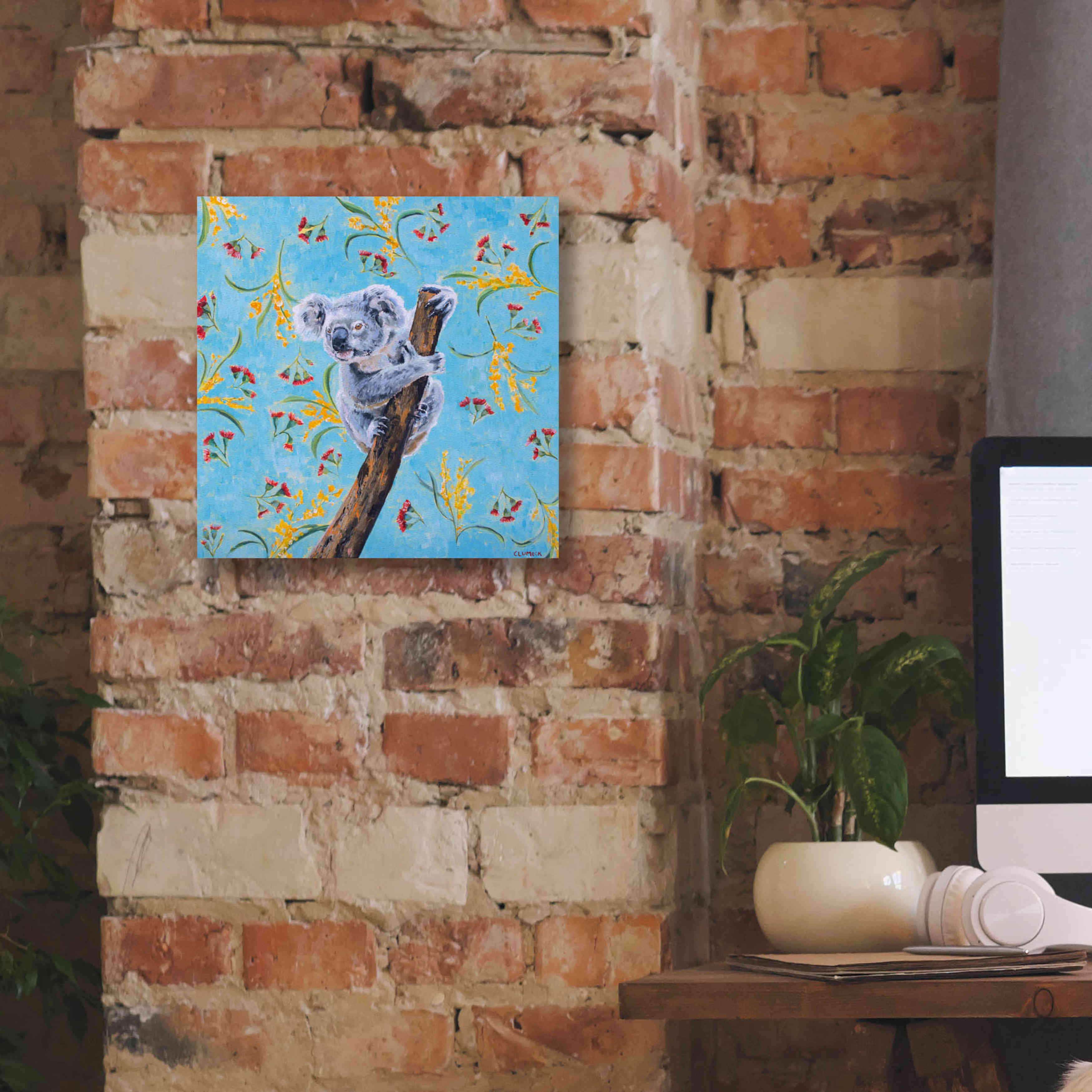 'Koala by Alana Clumeck Giclee Canvas Wall Art,12x12