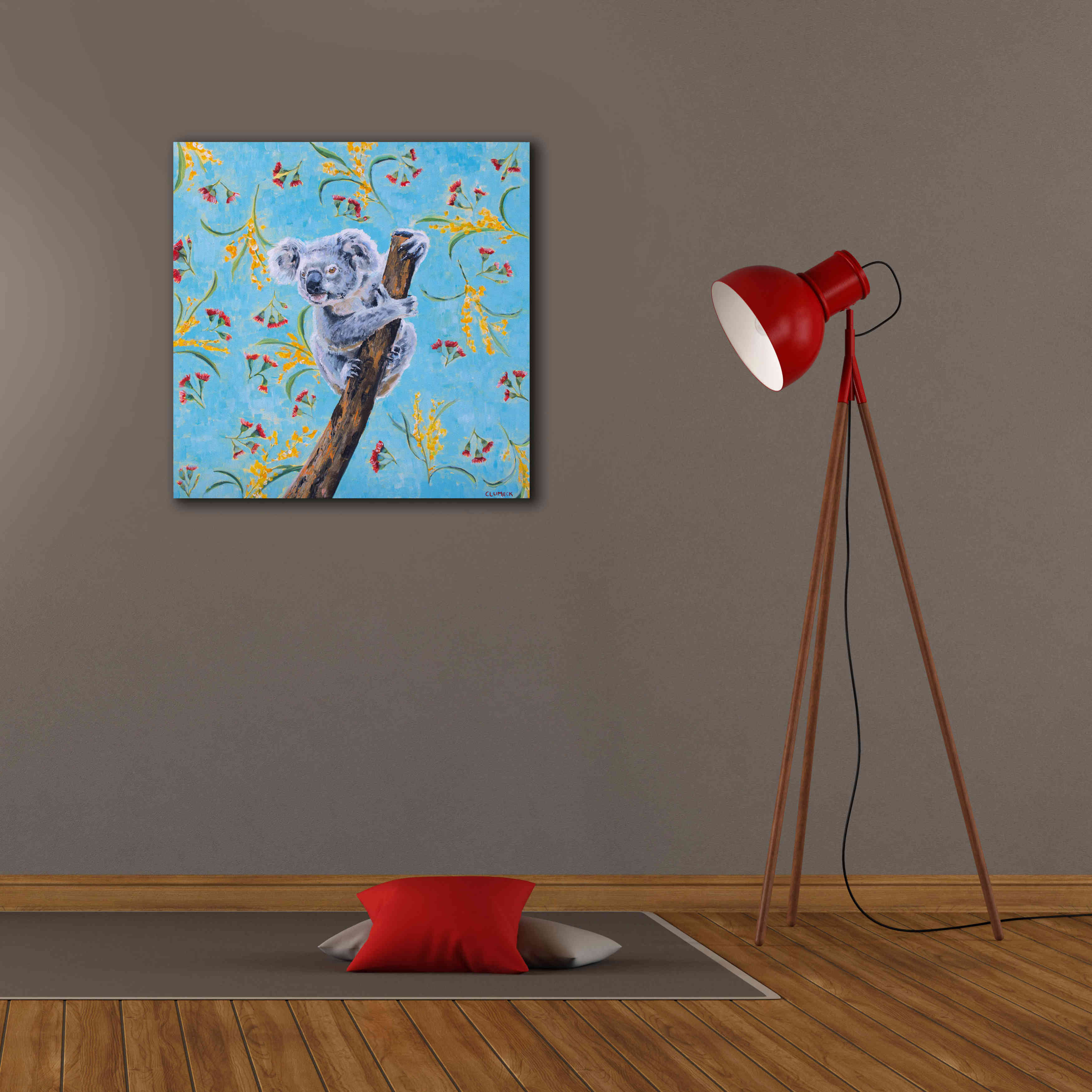 'Koala by Alana Clumeck Giclee Canvas Wall Art,26x26