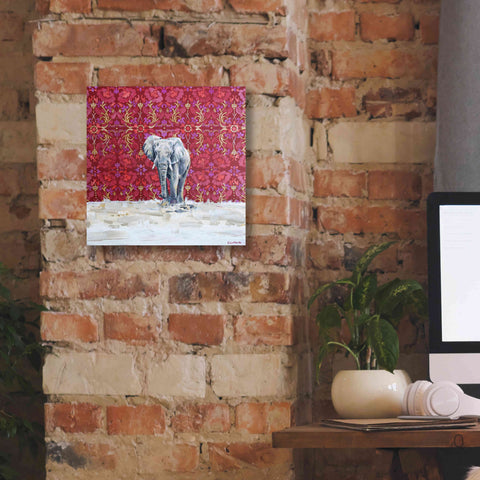 Image of 'Elephant by Alana Clumeck Giclee Canvas Wall Art,12x12