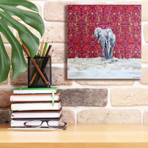 Image of 'Elephant by Alana Clumeck Giclee Canvas Wall Art,12x12