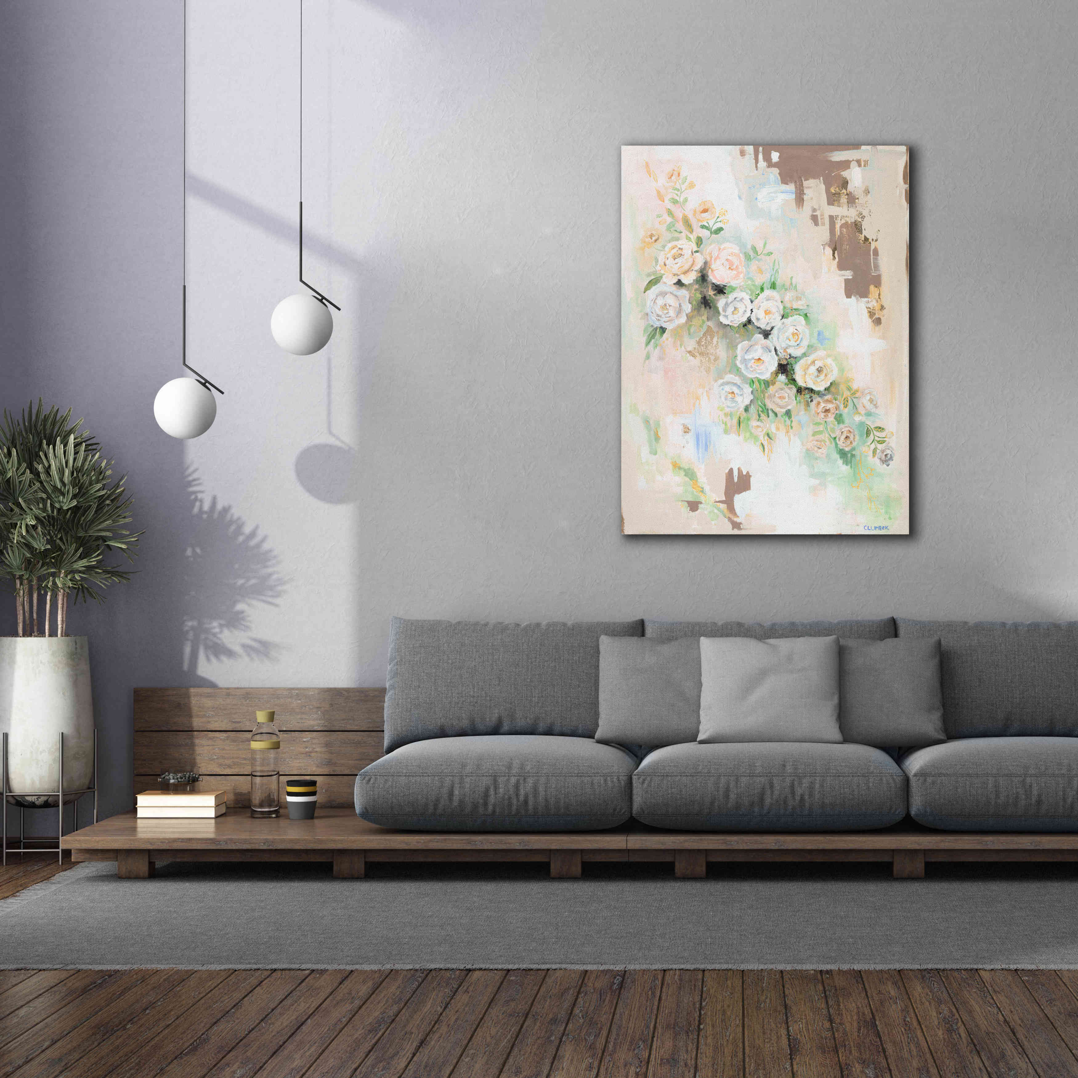 'Spring Flowers by Alana Clumeck Giclee Canvas Wall Art,40x54