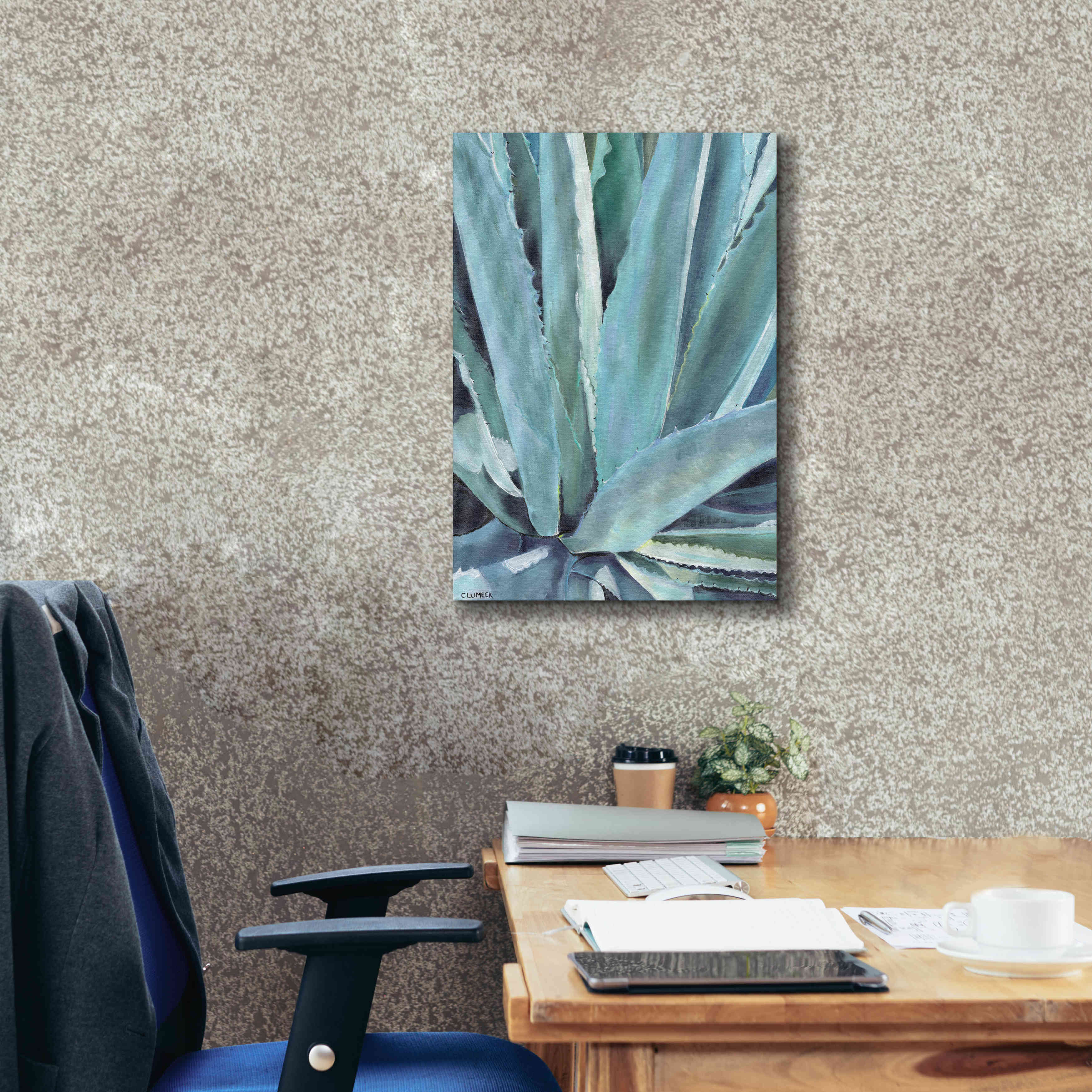 'Blue Agave by Alana Clumeck Giclee Canvas Wall Art,18x26