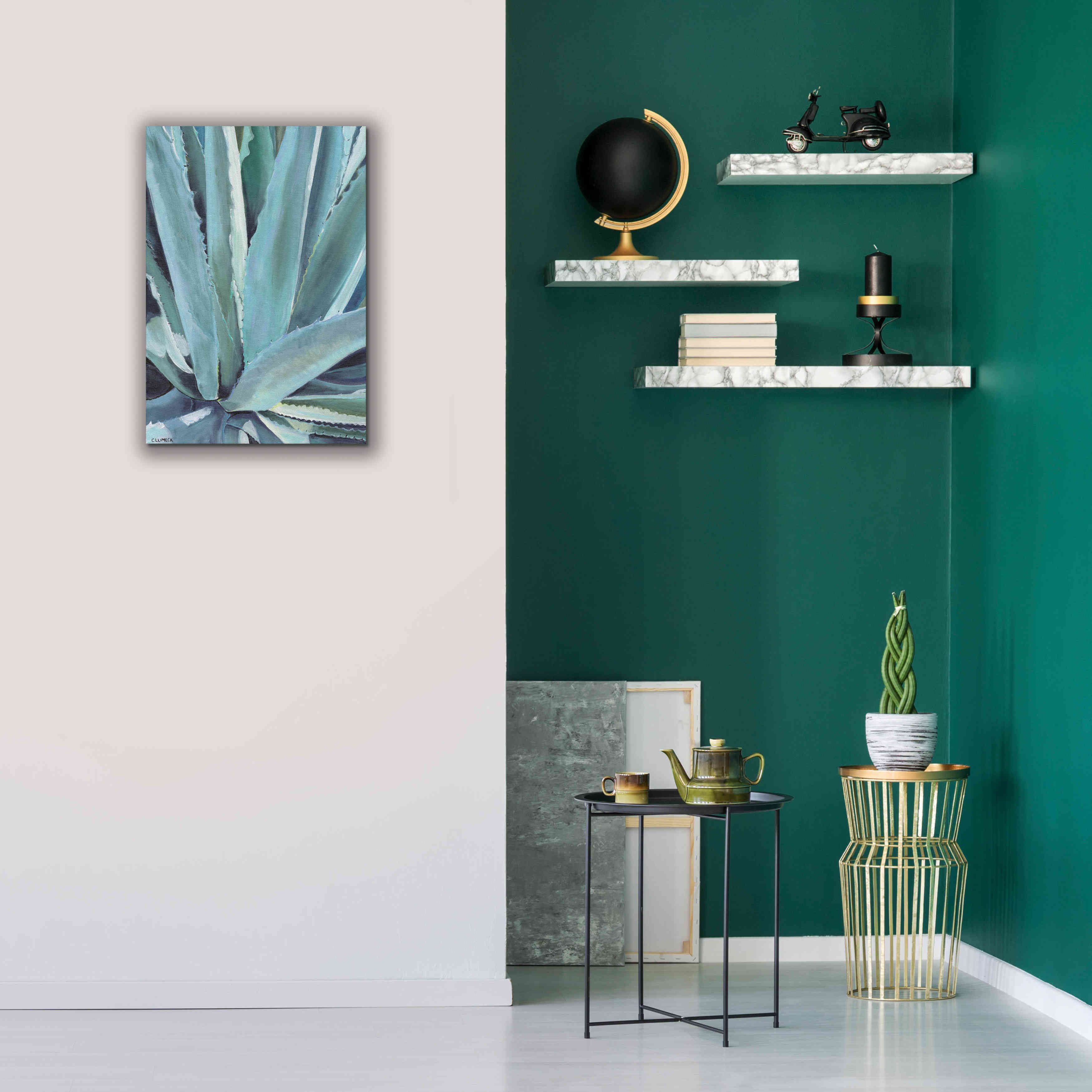 'Blue Agave by Alana Clumeck Giclee Canvas Wall Art,18x26