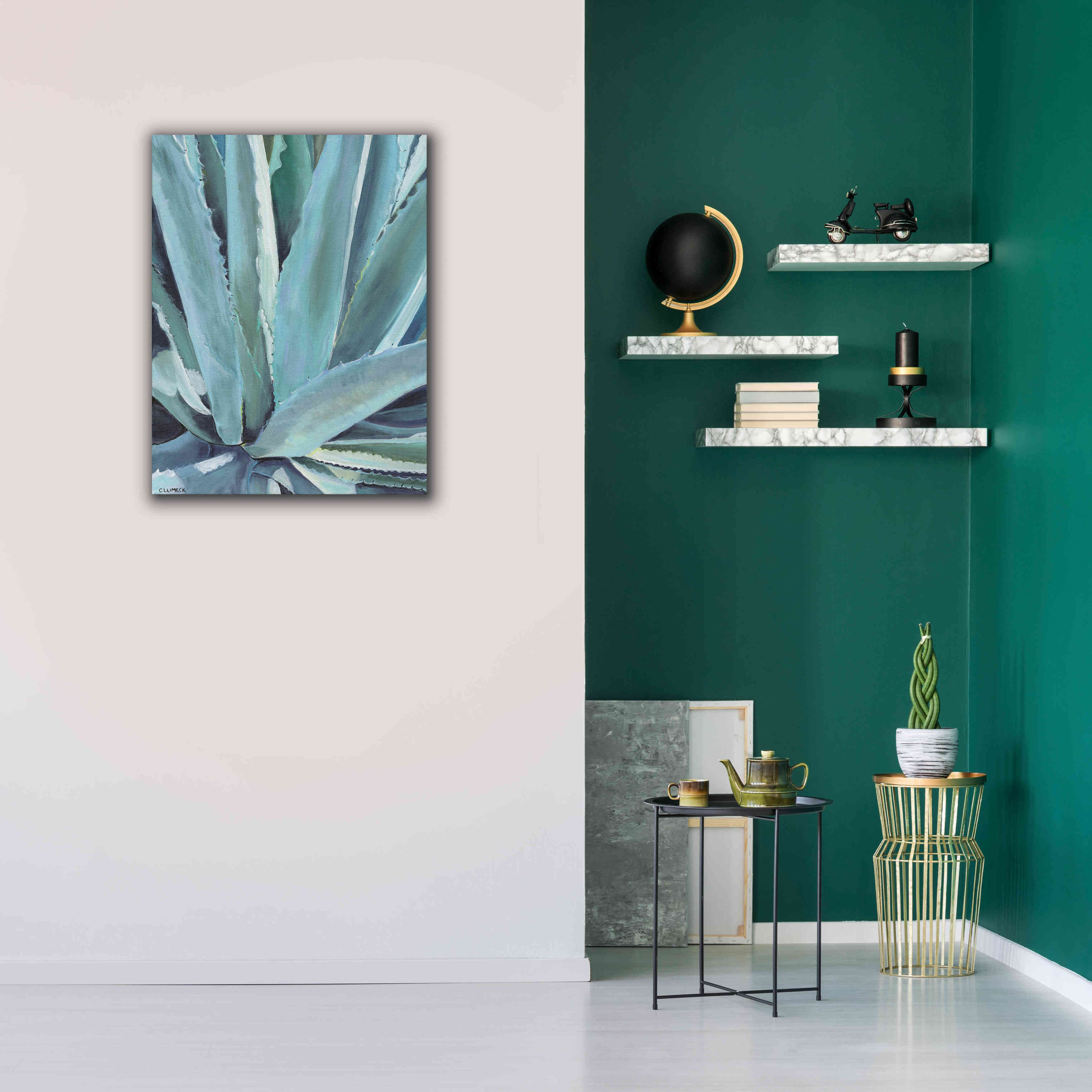'Blue Agave by Alana Clumeck Giclee Canvas Wall Art,26x34