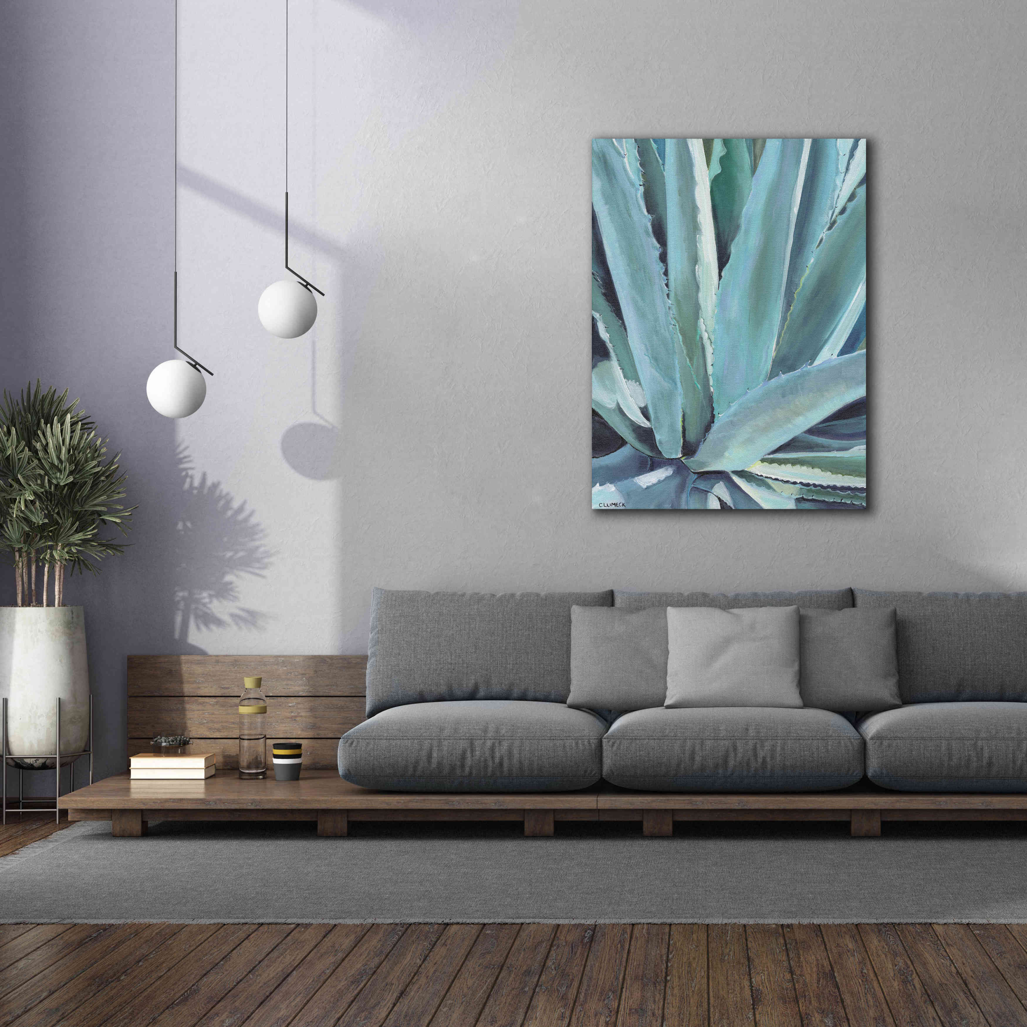 'Blue Agave by Alana Clumeck Giclee Canvas Wall Art,40x54