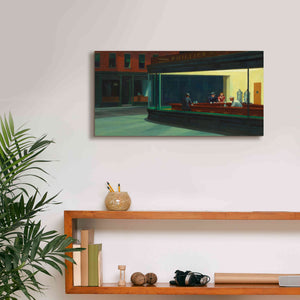 'Nighthawks, 1942' by Edward Hopper, Giclee Canvas Wall Art,24x12