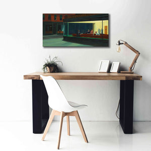'Nighthawks, 1942' by Edward Hopper, Giclee Canvas Wall Art,40x20