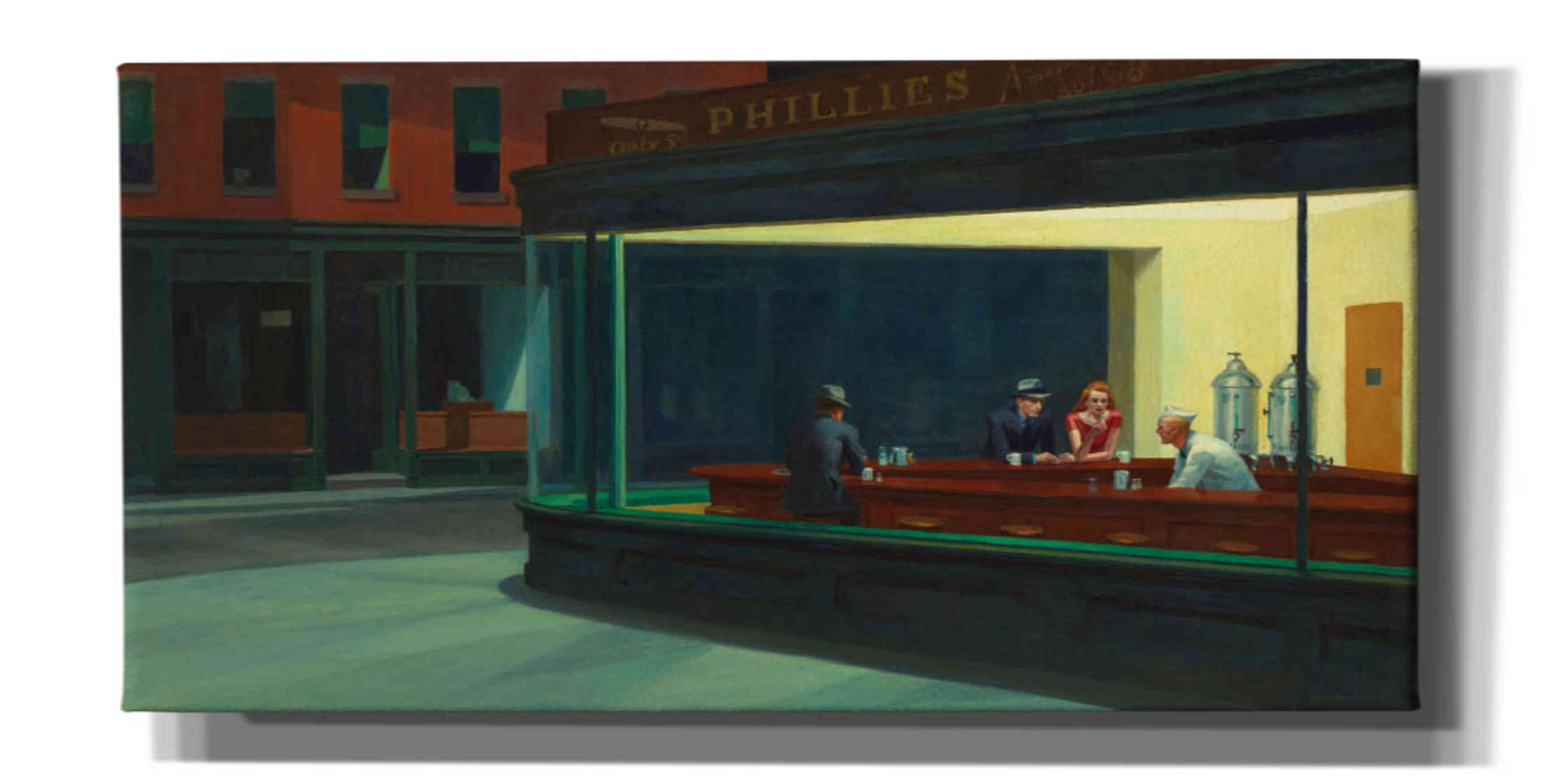 'Nighthawks, 1942' by Edward Hopper, Giclee Canvas Wall Art