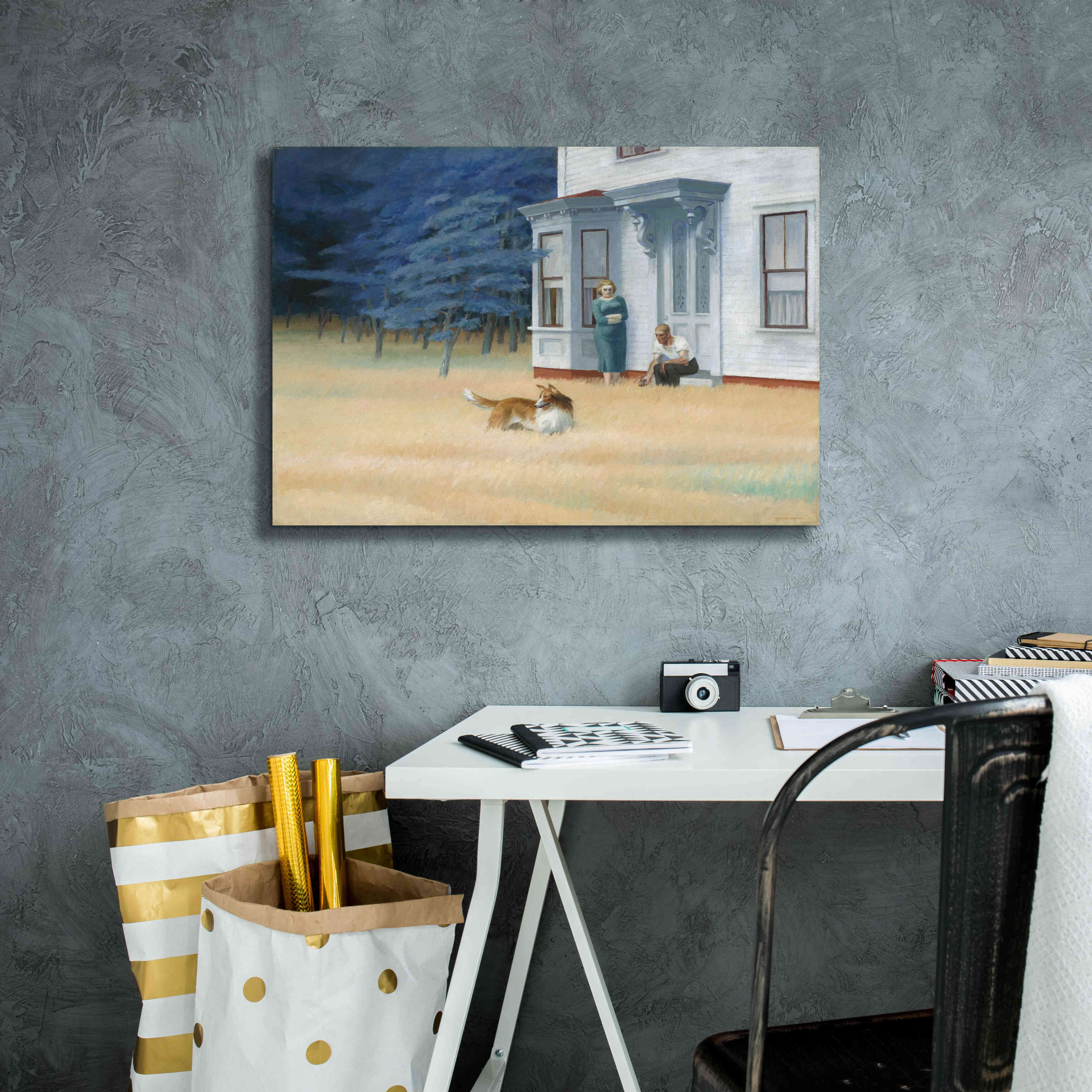 'Cape Cod Evening, 1939' by Edward Hopper, Giclee Canvas Wall Art,26x18