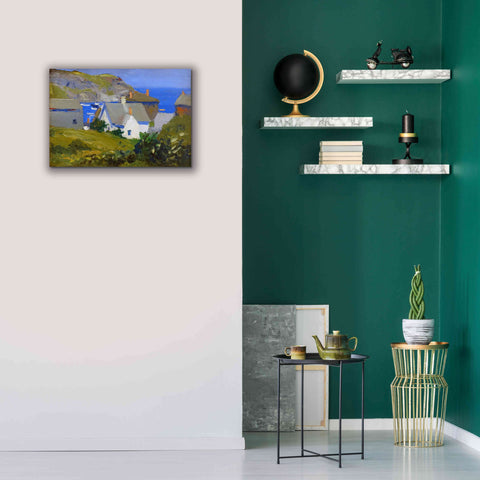 Image of 'Monhegan Houses, Maine, 1916-1919' by Edward Hopper, Giclee Canvas Wall Art,26x18