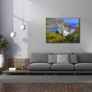 'Monhegan Houses, Maine, 1916-1919' by Edward Hopper, Giclee Canvas Wall Art,54x40