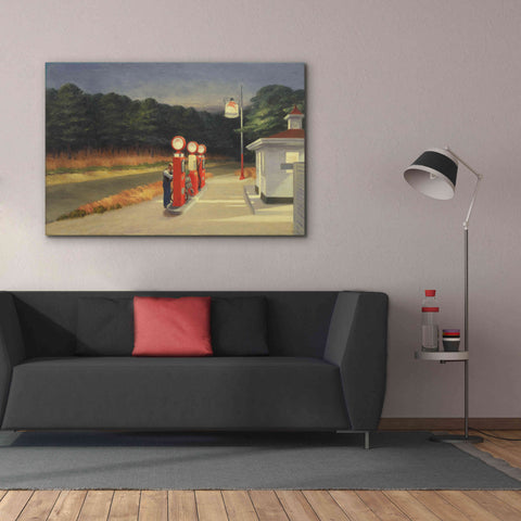 Image of 'Gas, 1940' by Edward Hopper, Giclee Canvas Wall Art,60x40