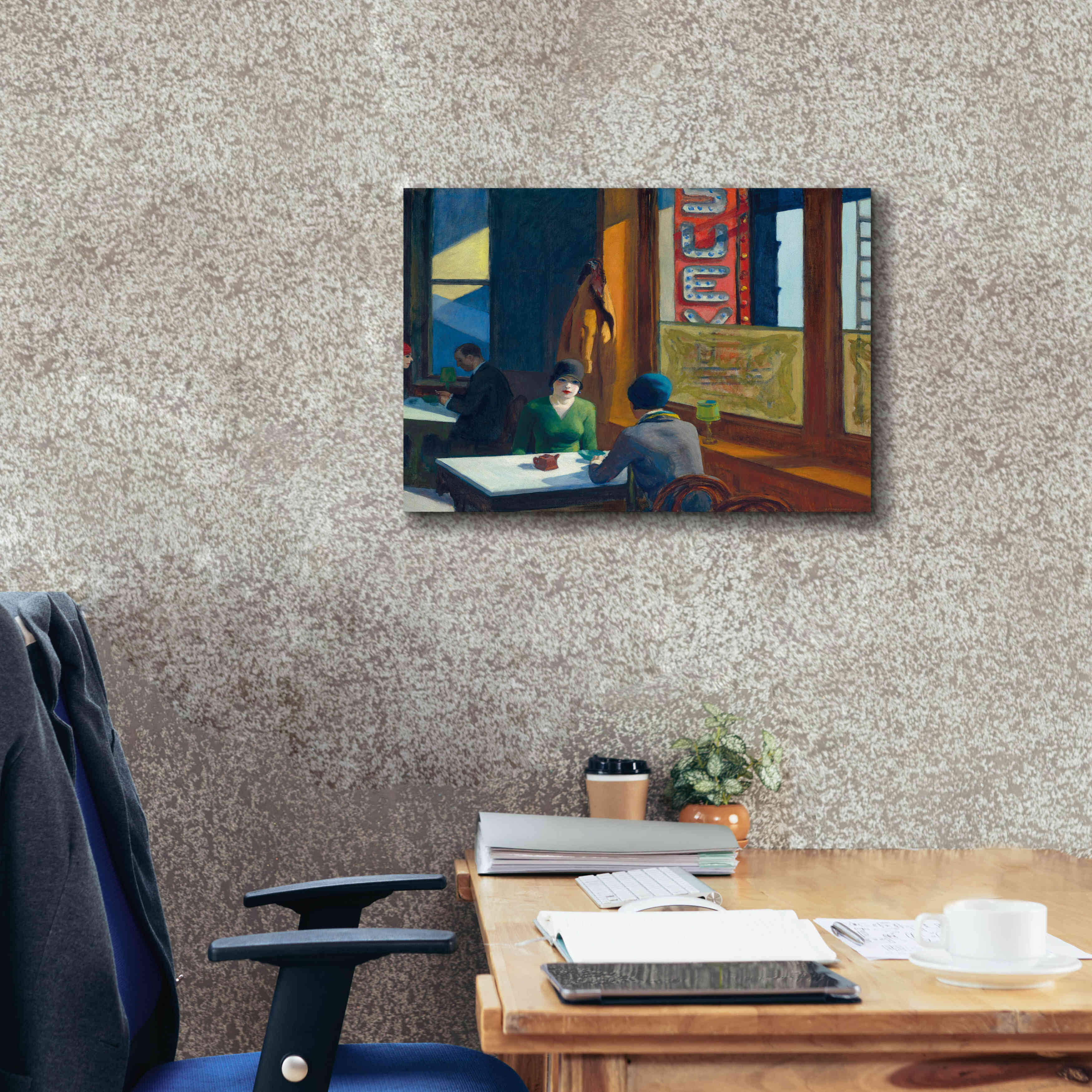 'Chop Suey' by Edward Hopper, Giclee Canvas Wall Art,24x20