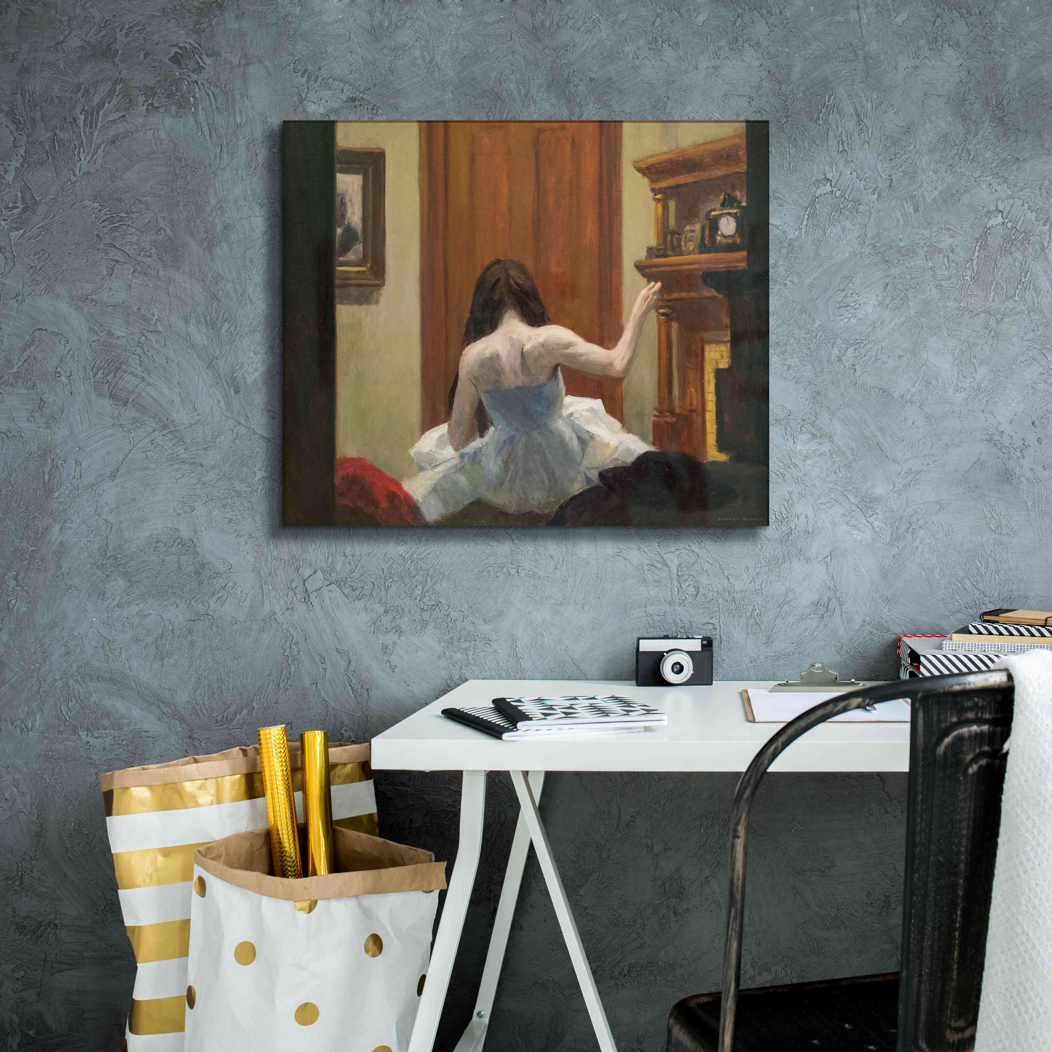 'New York Interior, c. 1921' by Edward Hopper, Giclee Canvas Wall Art,24x20