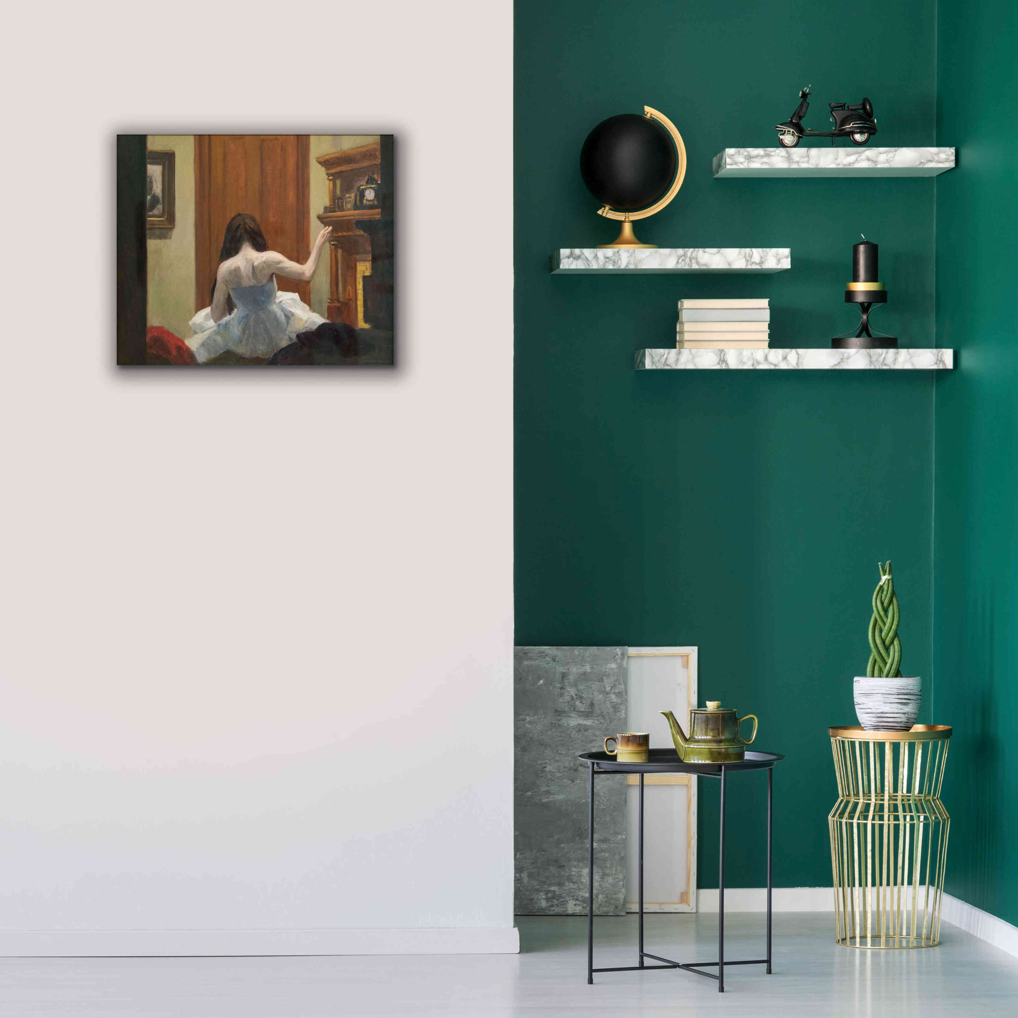 'New York Interior, c. 1921' by Edward Hopper, Giclee Canvas Wall Art,24x20
