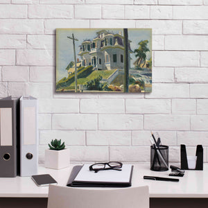 'Haskell's House, 1924' by Edward Hopper, Giclee Canvas Wall Art,18x12