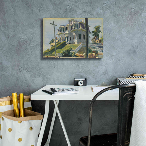 Image of 'Haskell's House, 1924' by Edward Hopper, Giclee Canvas Wall Art,18x12