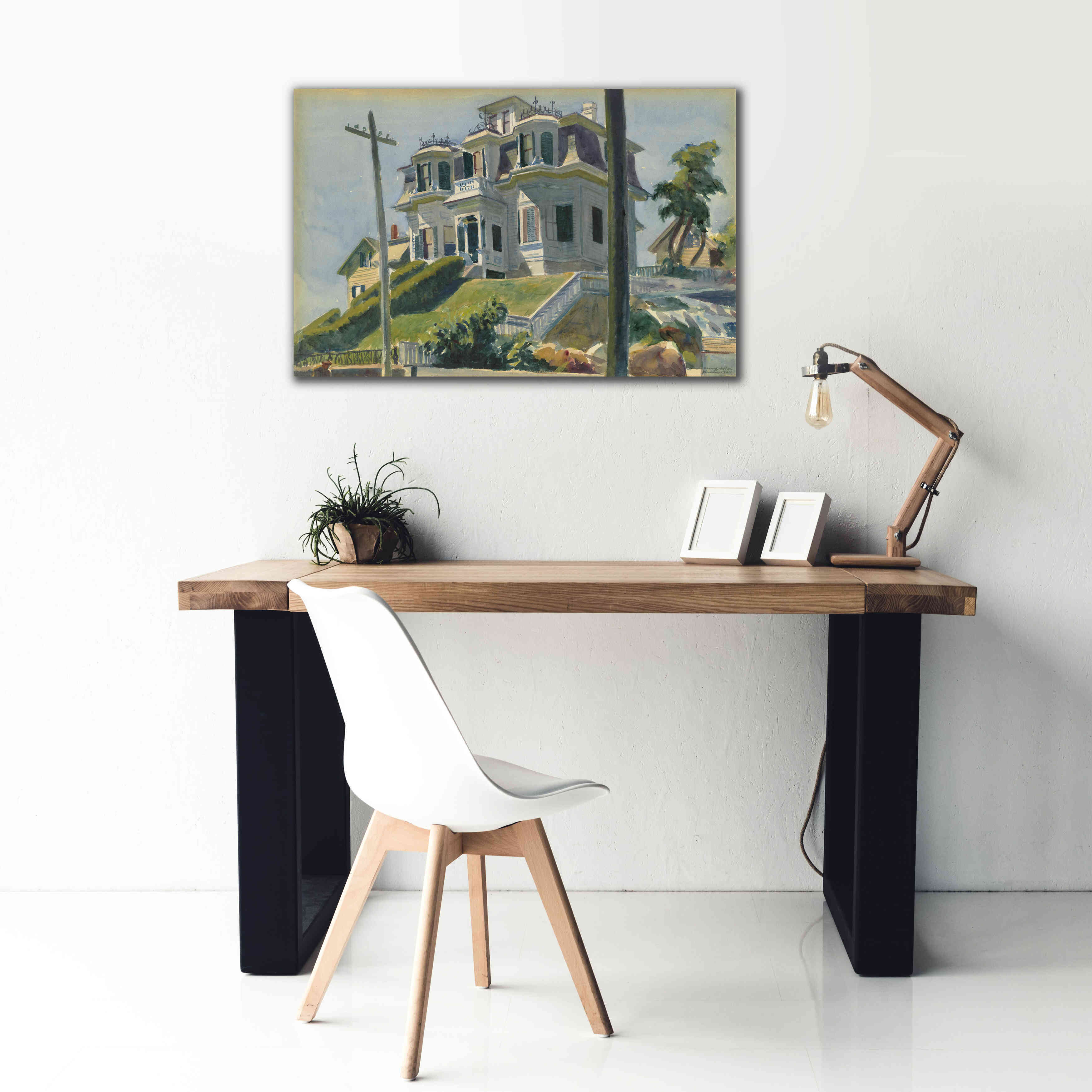 'Haskell's House, 1924' by Edward Hopper, Giclee Canvas Wall Art,40x26