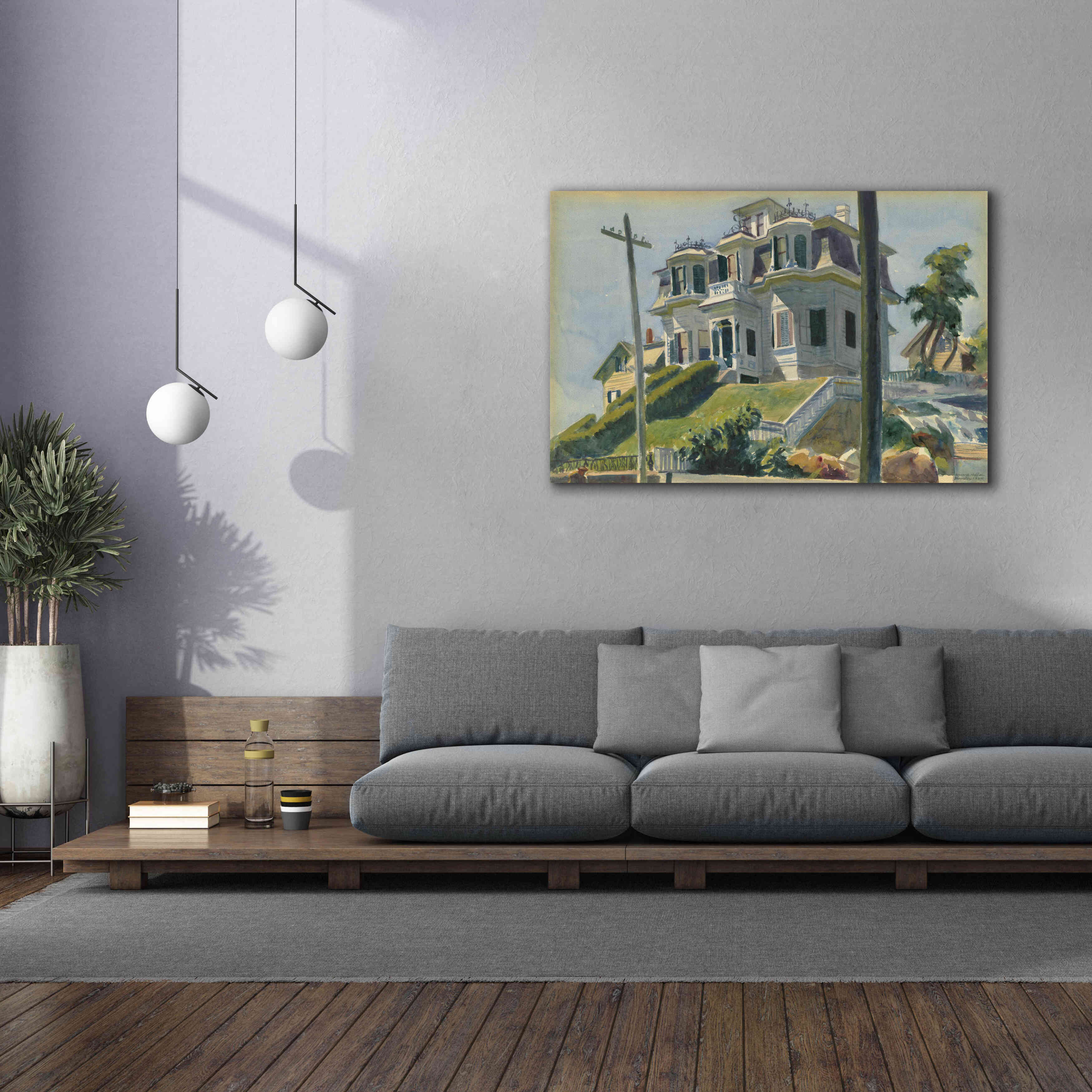'Haskell's House, 1924' by Edward Hopper, Giclee Canvas Wall Art,60x40