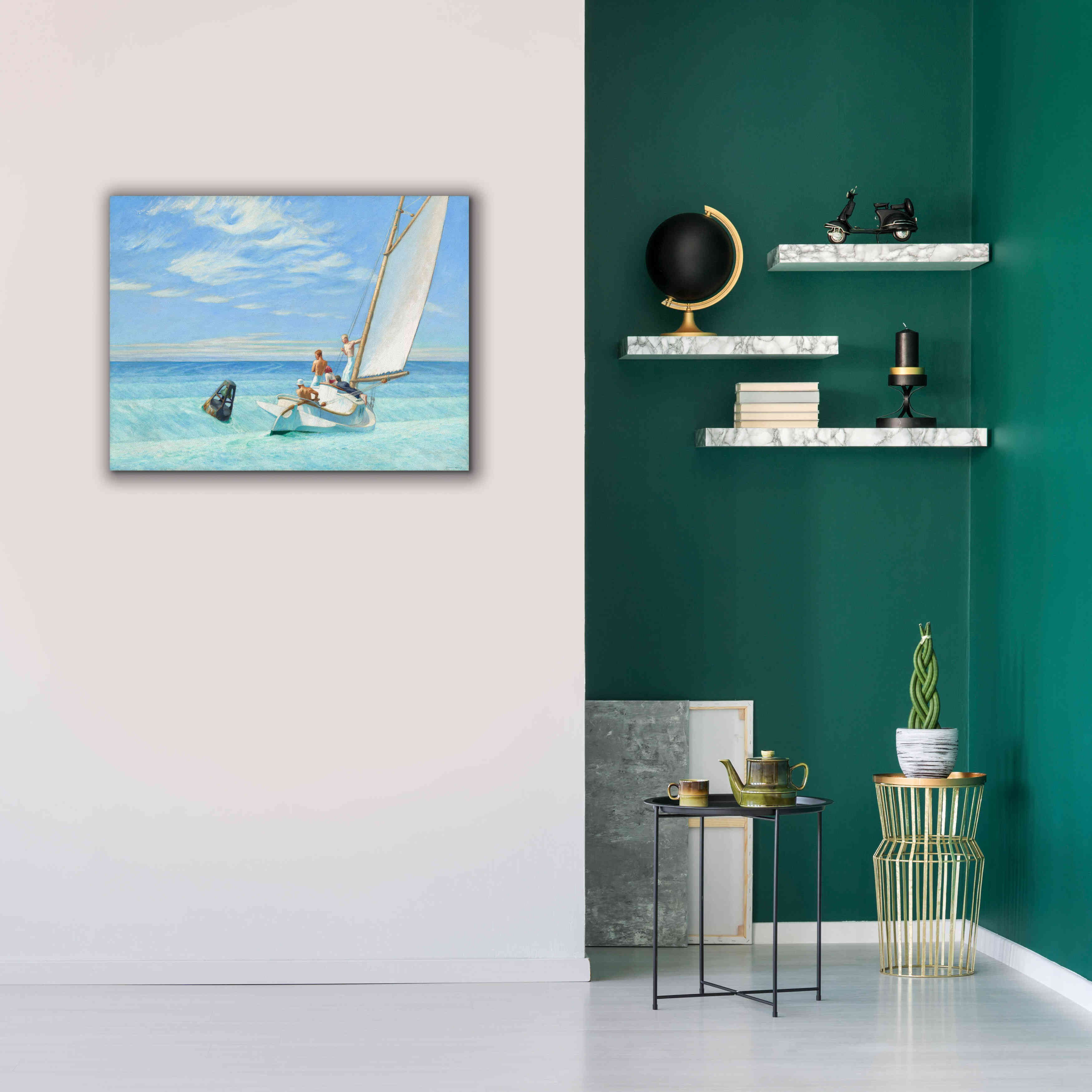 'Ground Swell, 1939' by Edward Hopper, Giclee Canvas Wall Art,34x26
