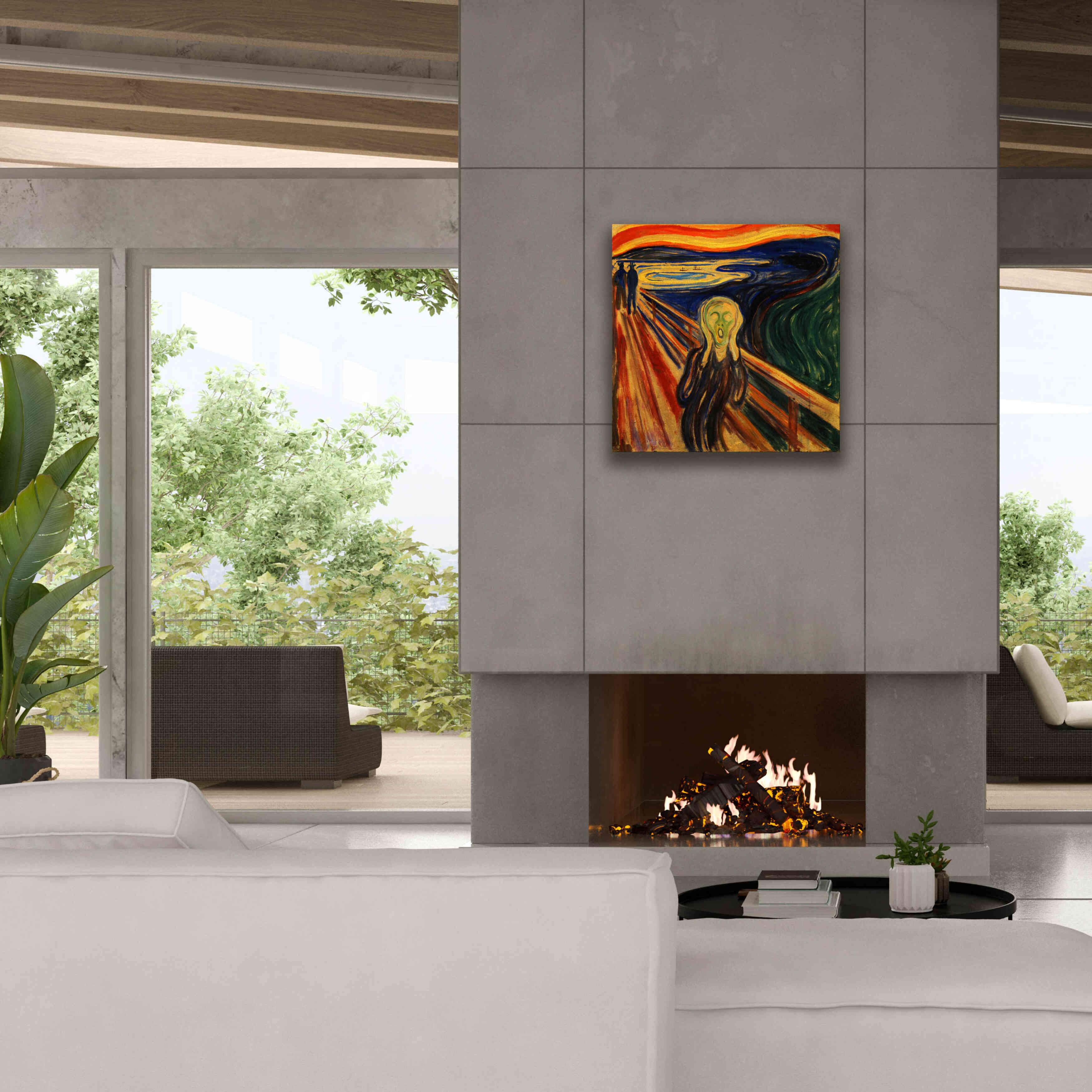 'The Scream' by Edvard Munch, Canvas Wall Art,26x26