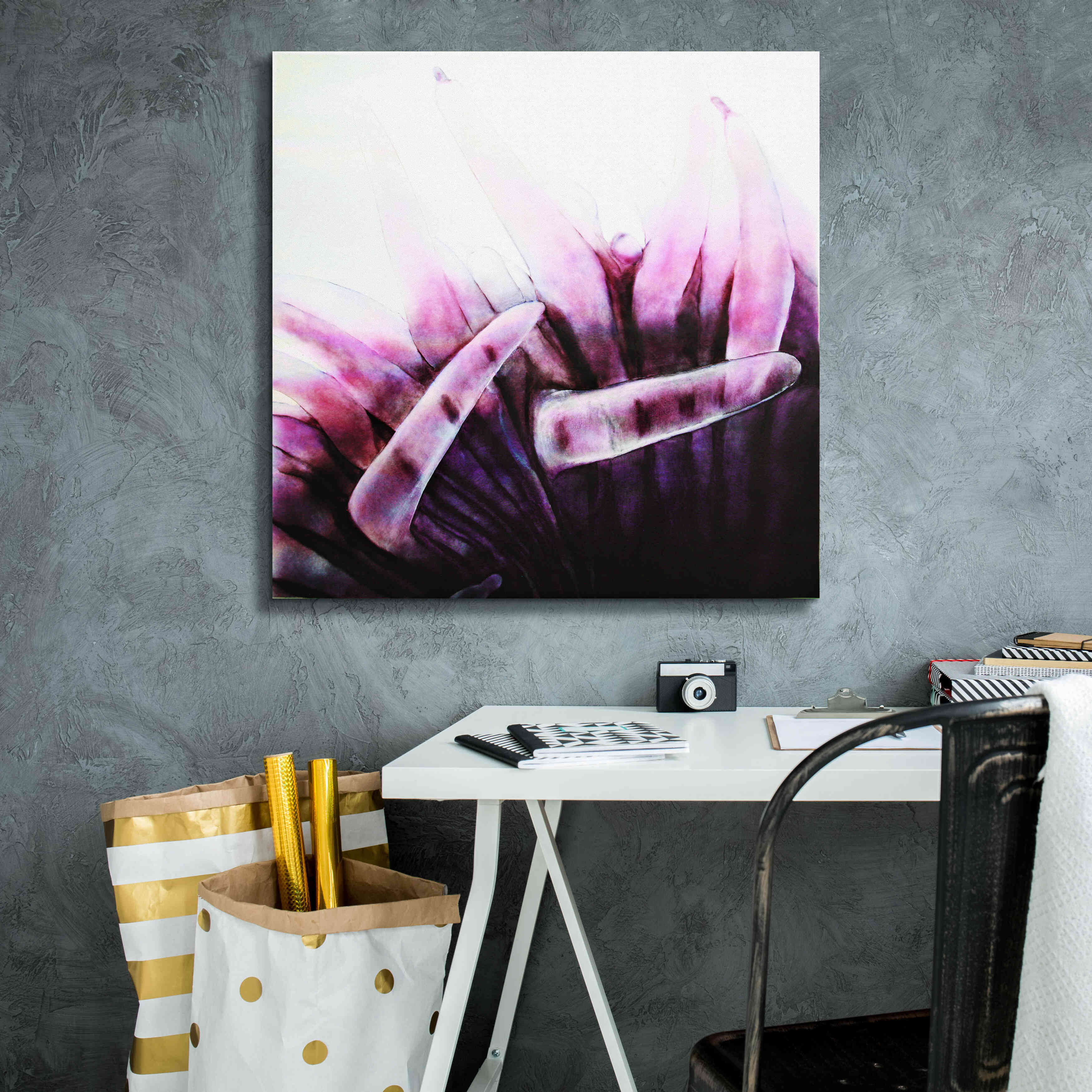 'Tentacles' by Rita Shimelfarb, Giclee Canvas Wall Art,26x26