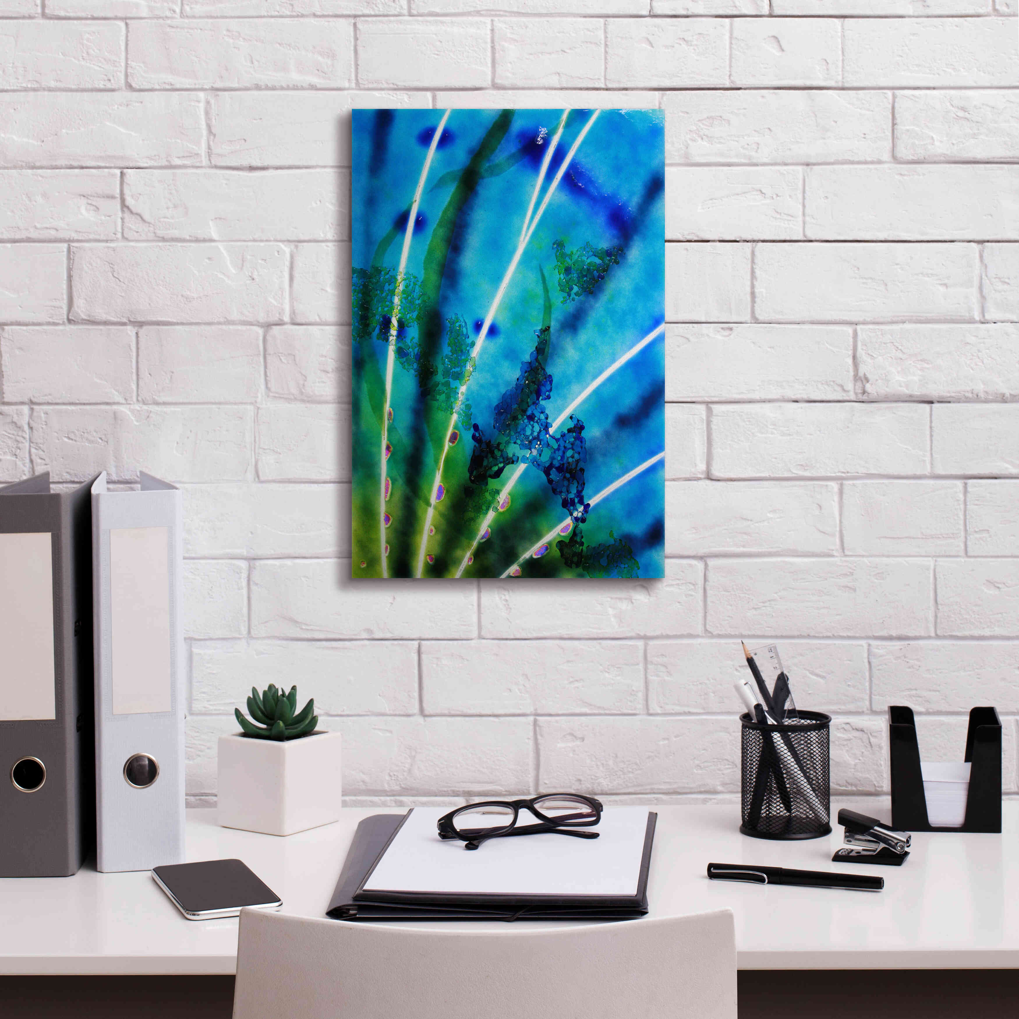 'Lion Fish Fin' by Rita Shimelfarb, Giclee Canvas Wall Art,12x18