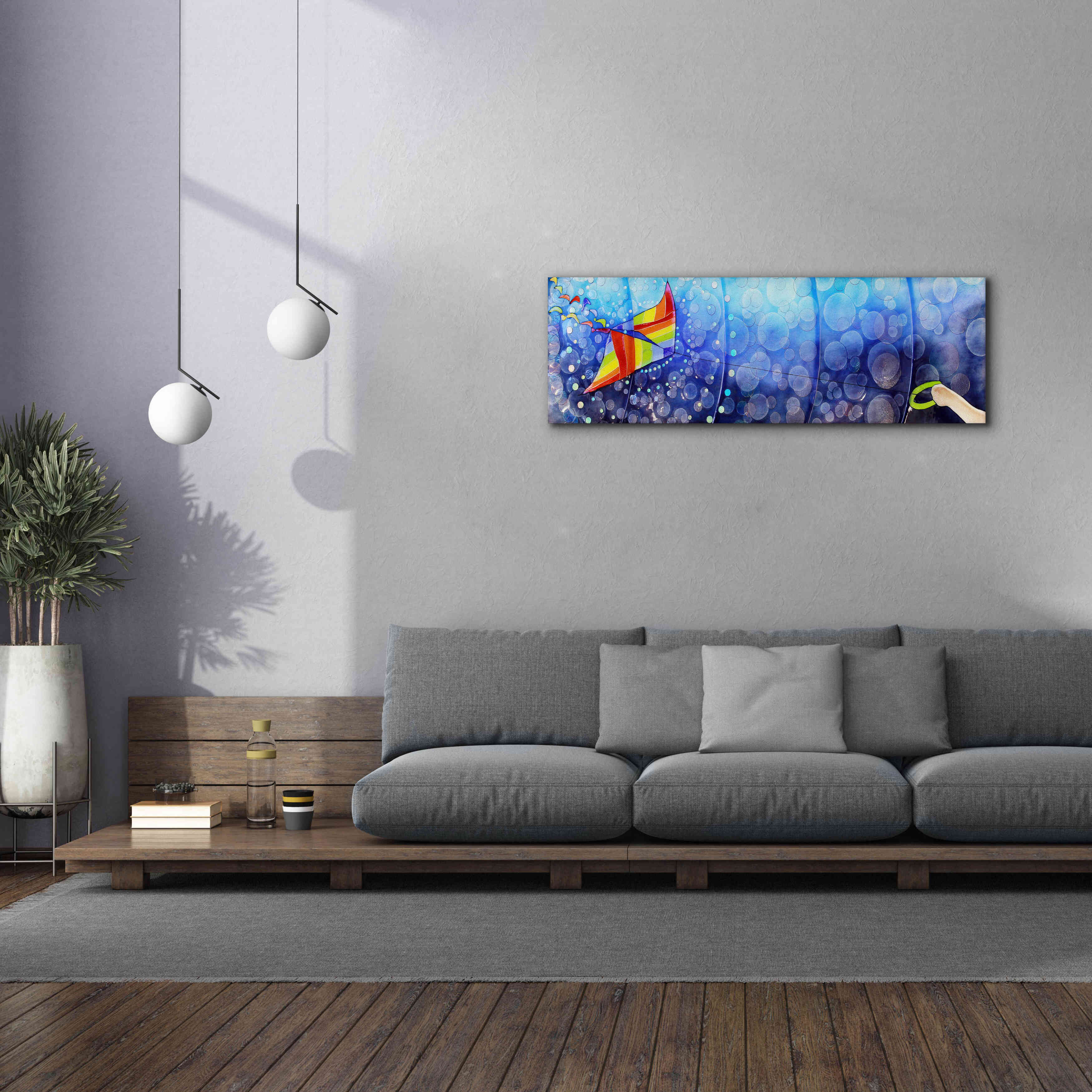 'Air' by Rita Shimelfarb, Giclee Canvas Wall Art,60x20