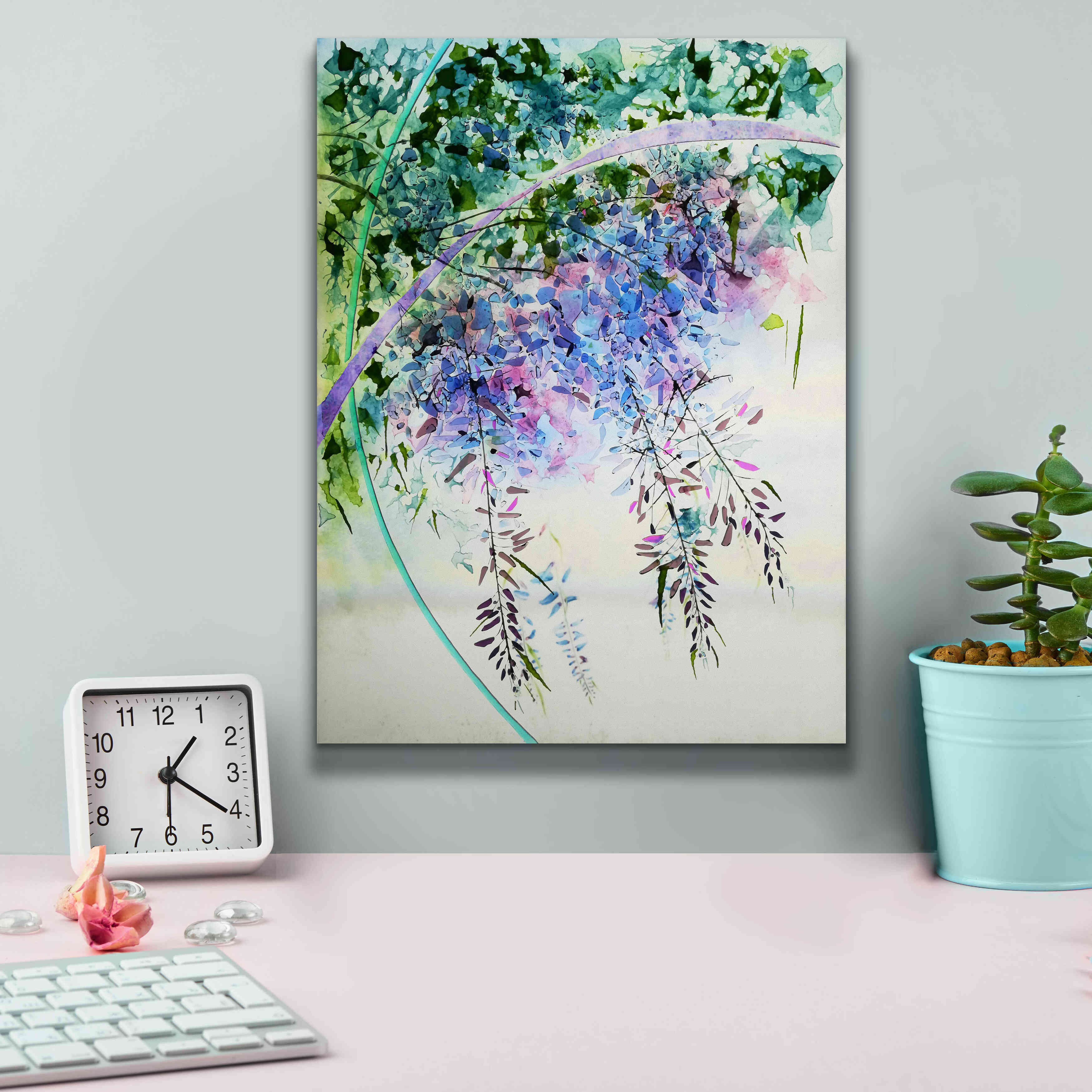 'Wisteria' by Rita Shimelfarb, Giclee Canvas Wall Art,12x16