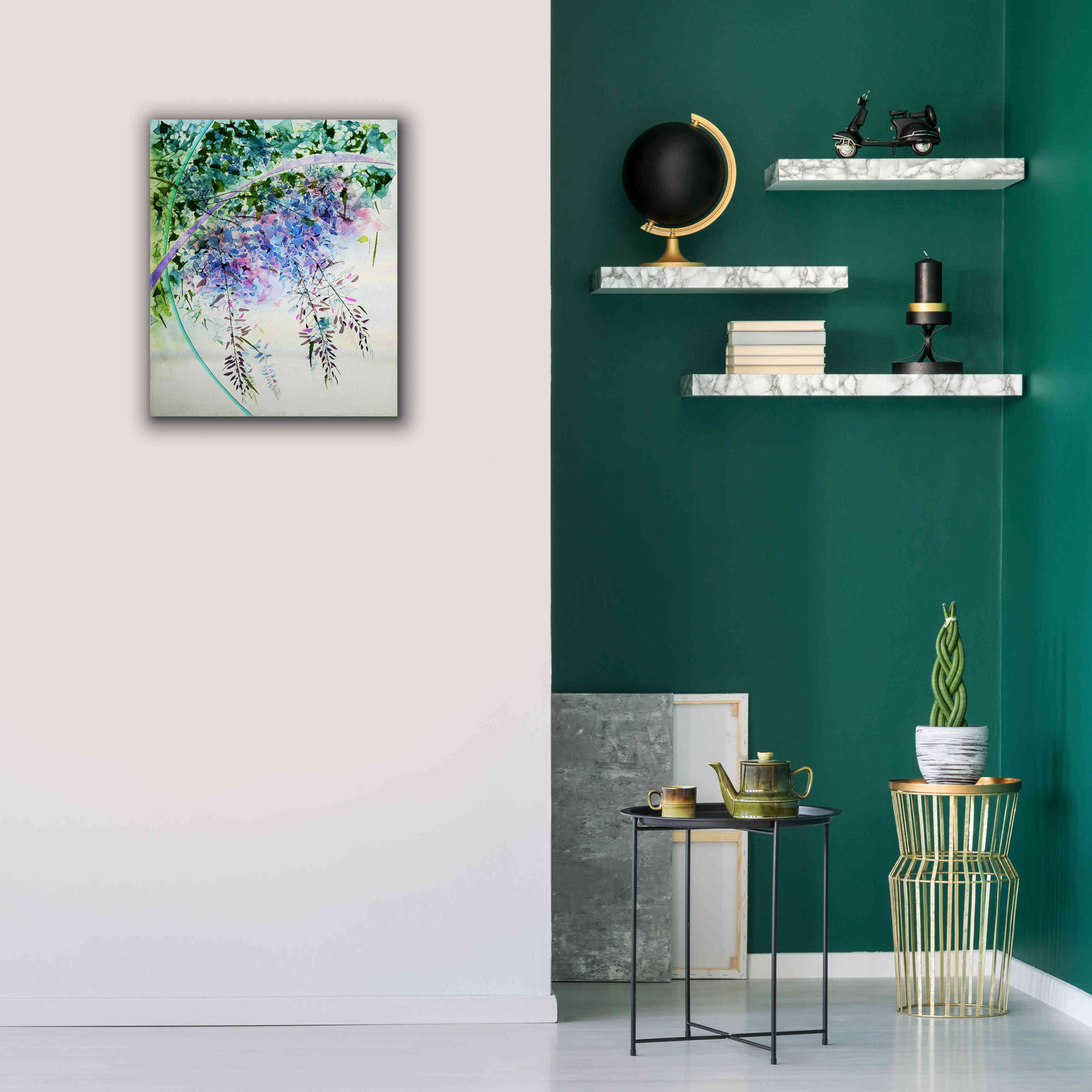 'Wisteria' by Rita Shimelfarb, Giclee Canvas Wall Art,20x24