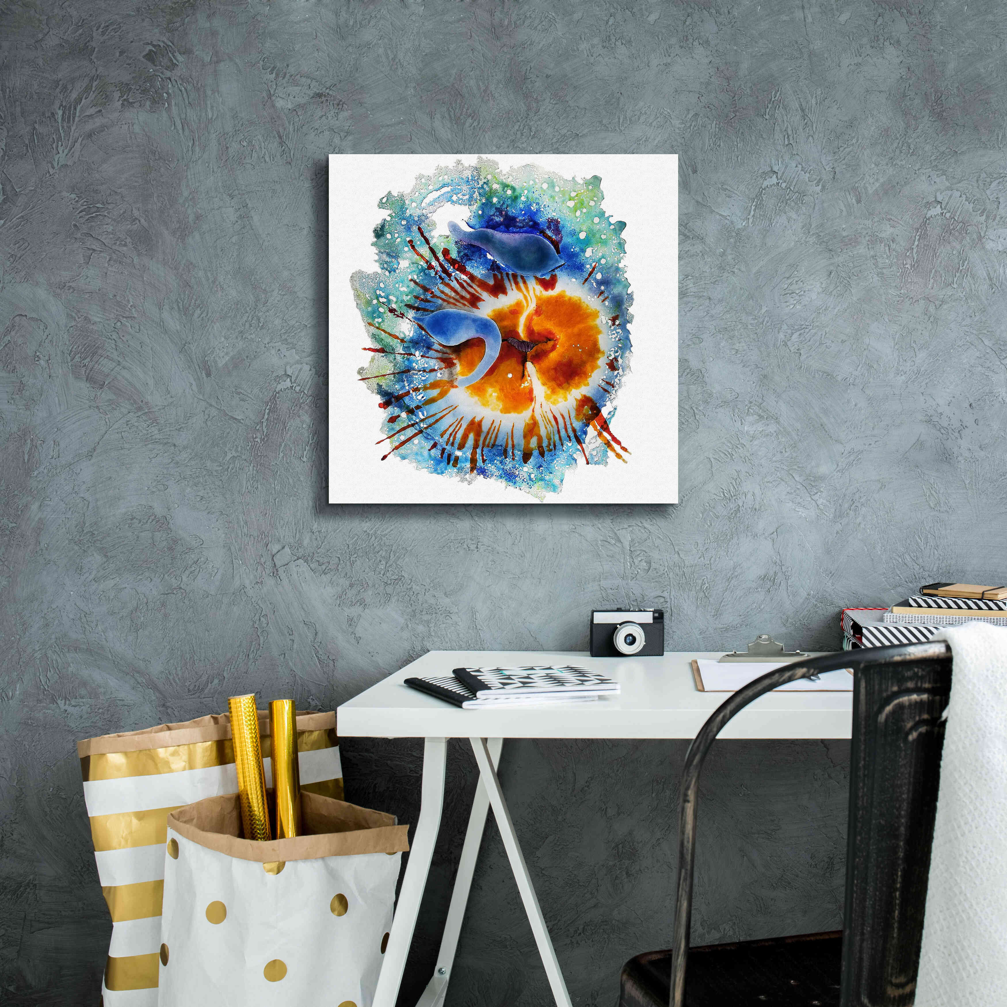 'Urticina Felinal' by Rita Shimelfarb, Giclee Canvas Wall Art,18x18