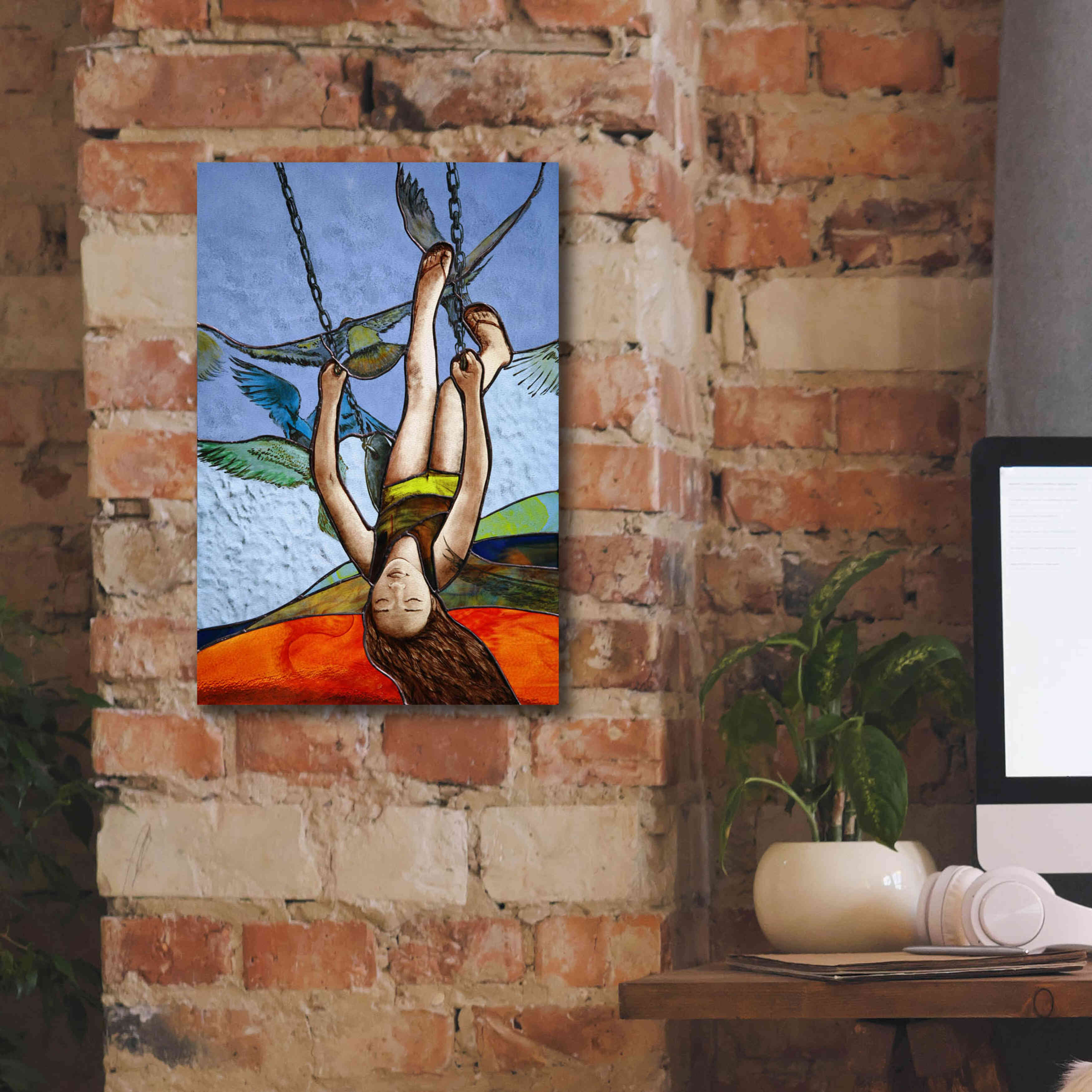 'Up' by Rita Shimelfarb, Giclee Canvas Wall Art,12x18