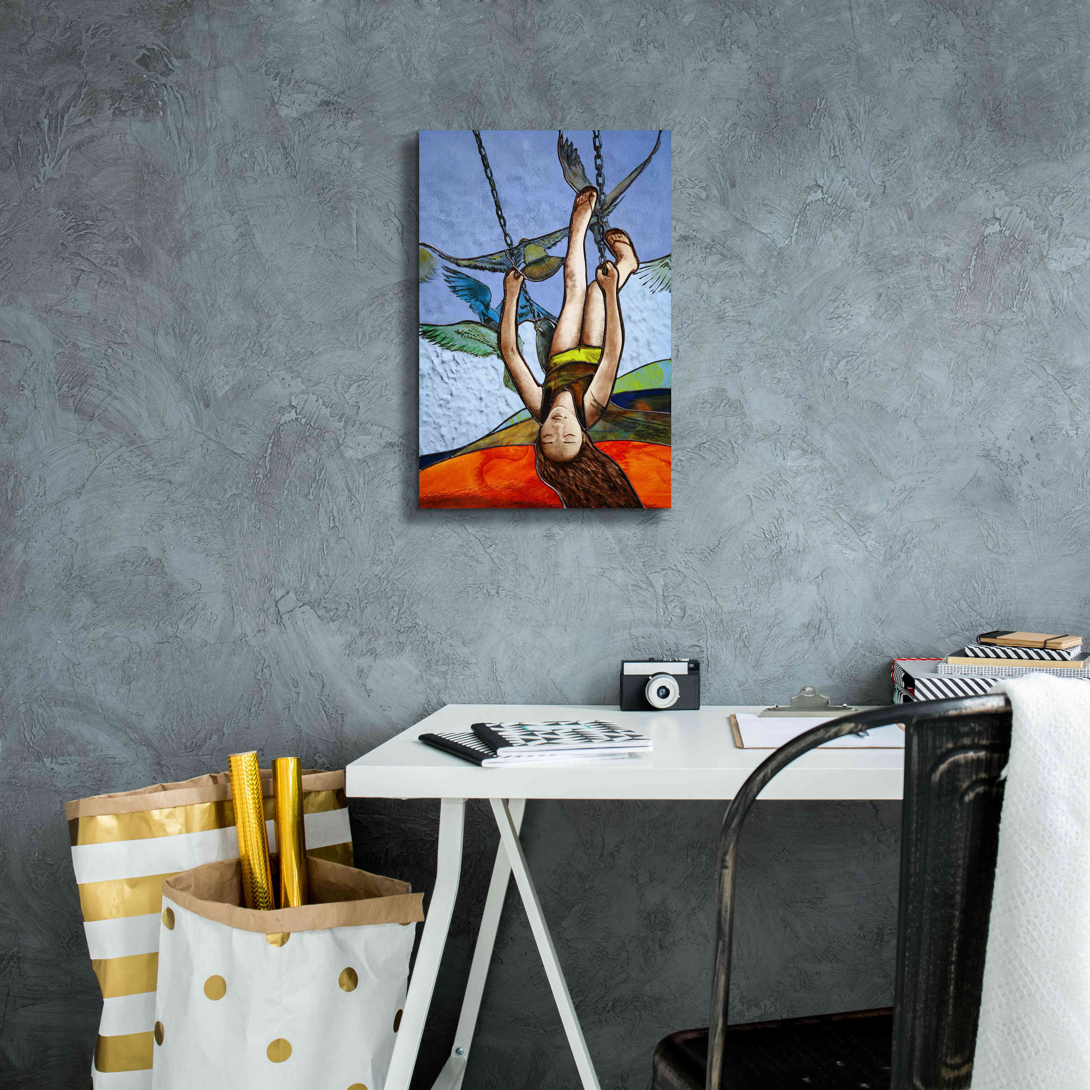 'Up' by Rita Shimelfarb, Giclee Canvas Wall Art,12x18