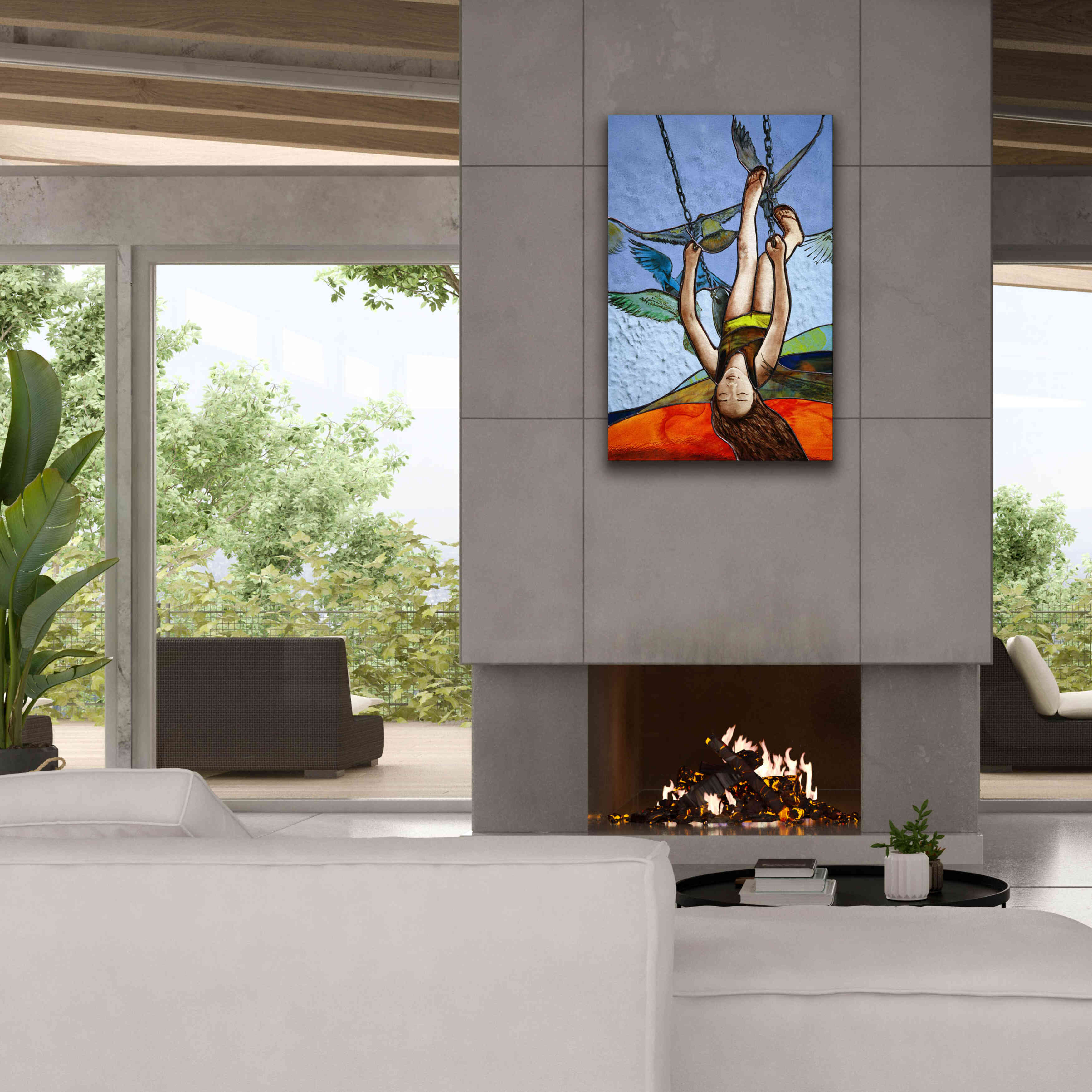 'Up' by Rita Shimelfarb, Giclee Canvas Wall Art,26x40