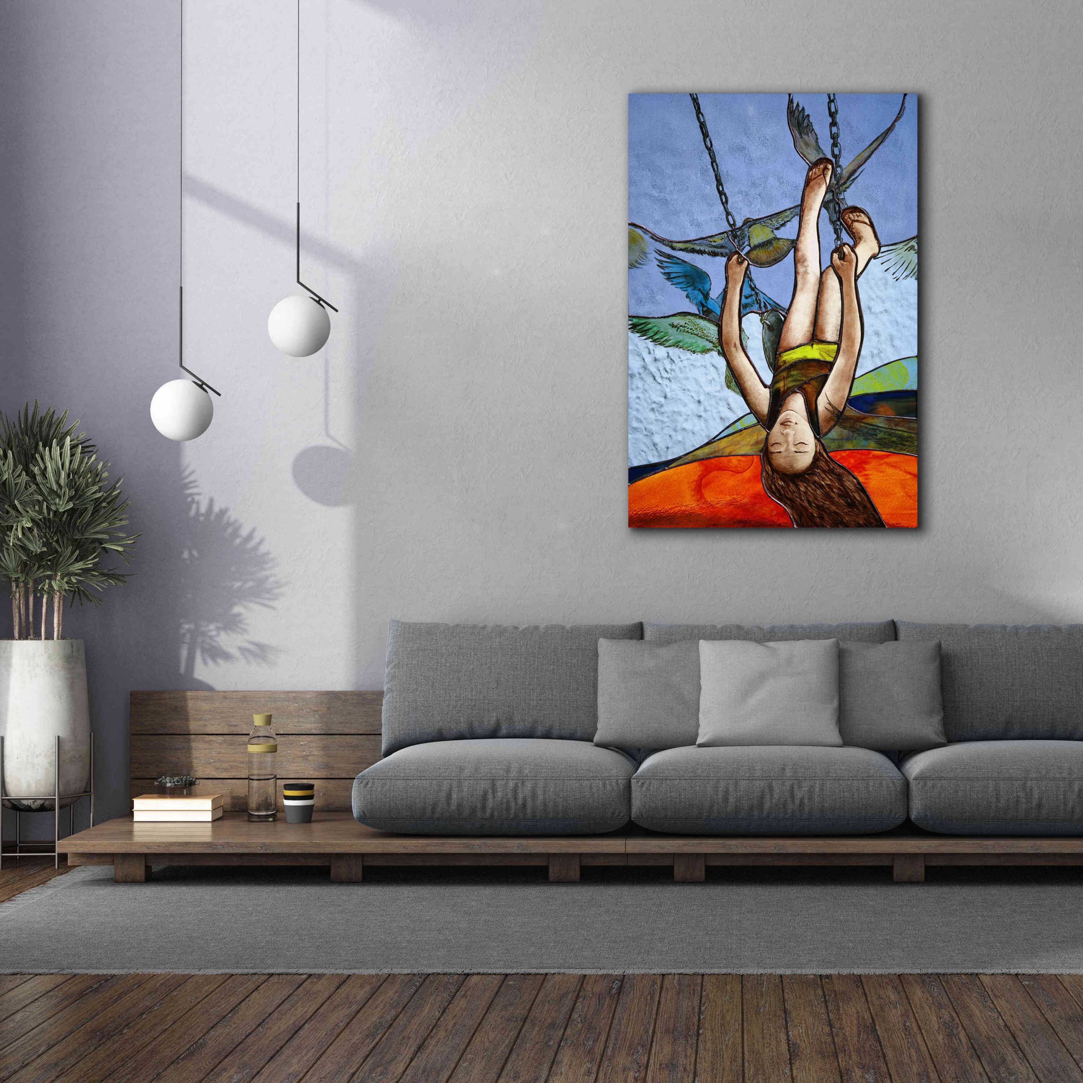 'Up' by Rita Shimelfarb, Giclee Canvas Wall Art,40x60