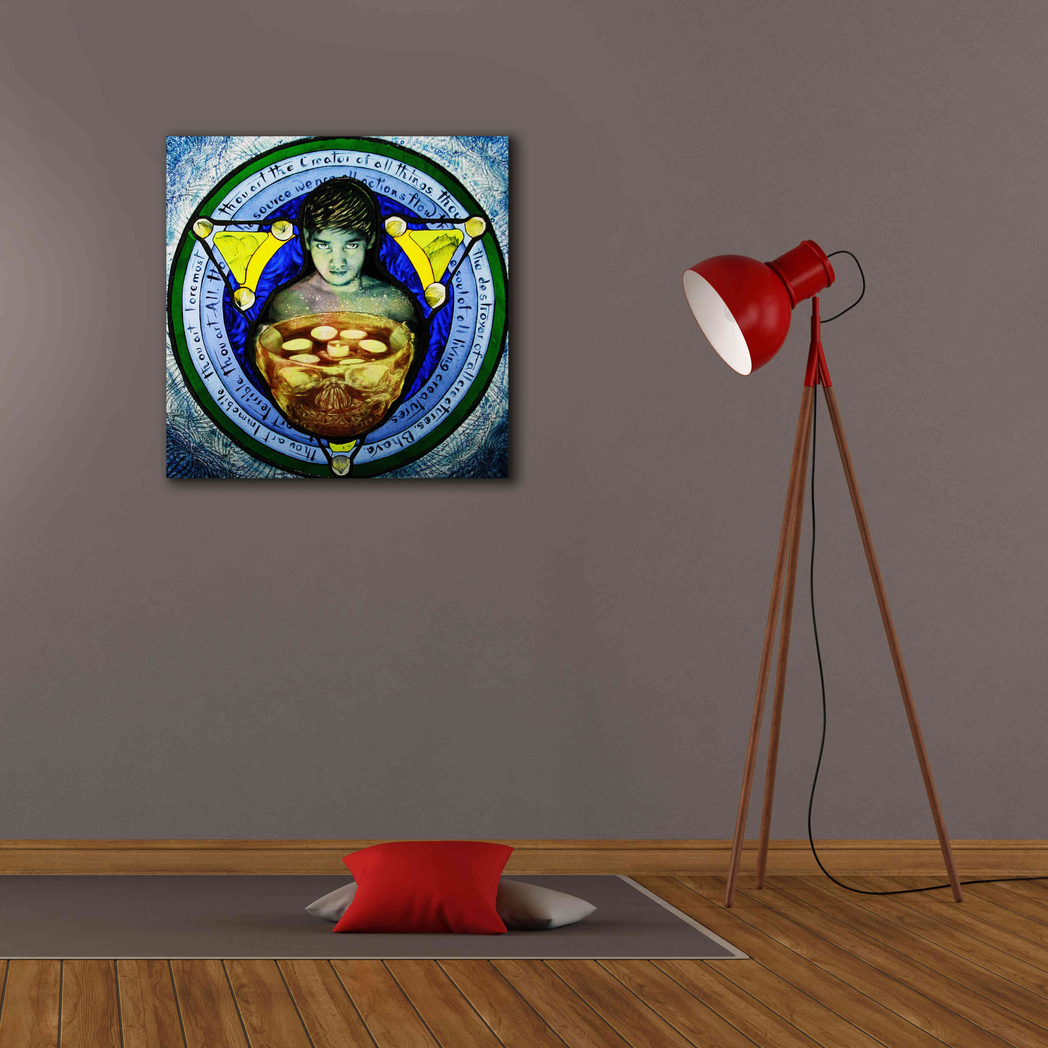 'Shiva' by Rita Shimelfarb, Giclee Canvas Wall Art,26x26
