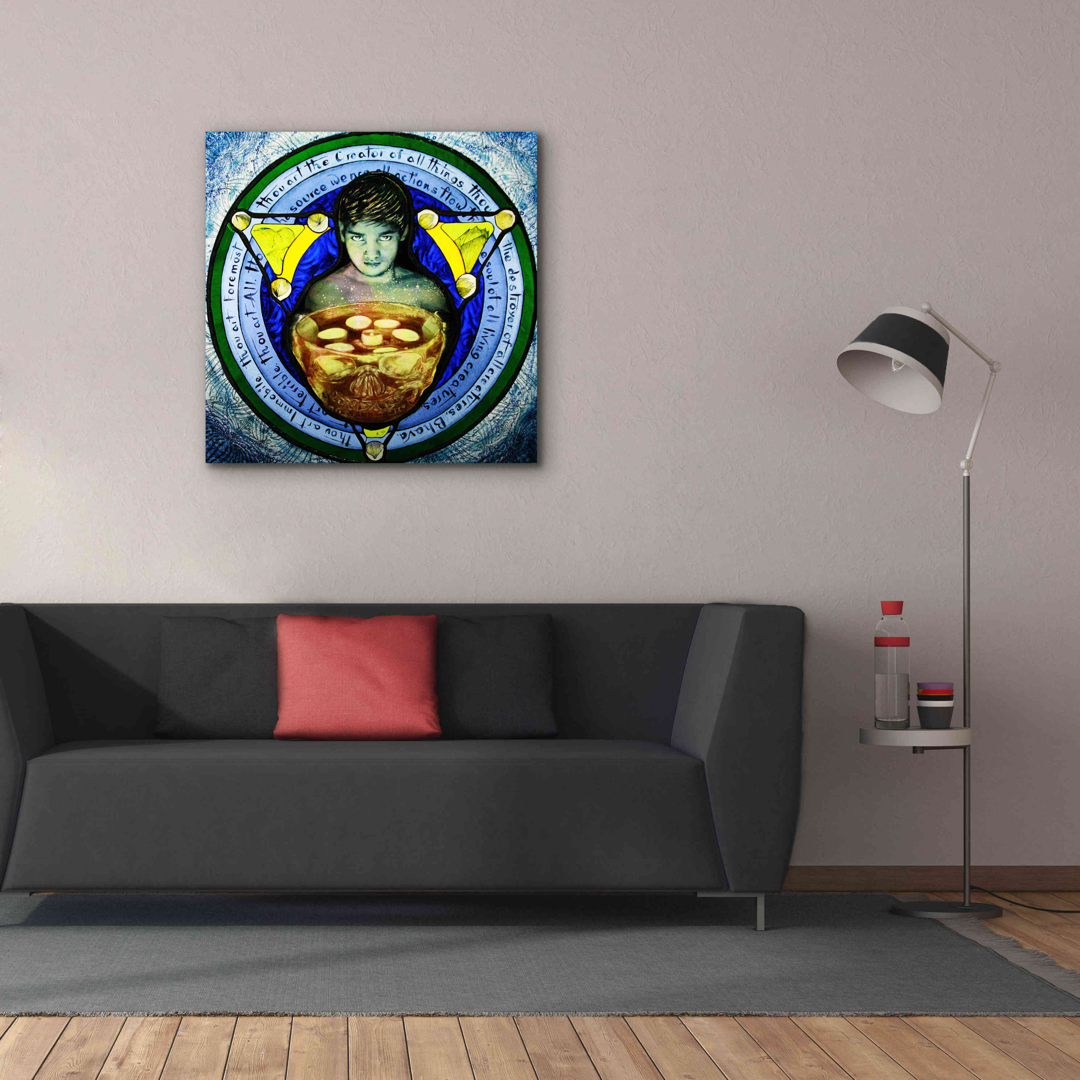 'Shiva' by Rita Shimelfarb, Giclee Canvas Wall Art,37x37
