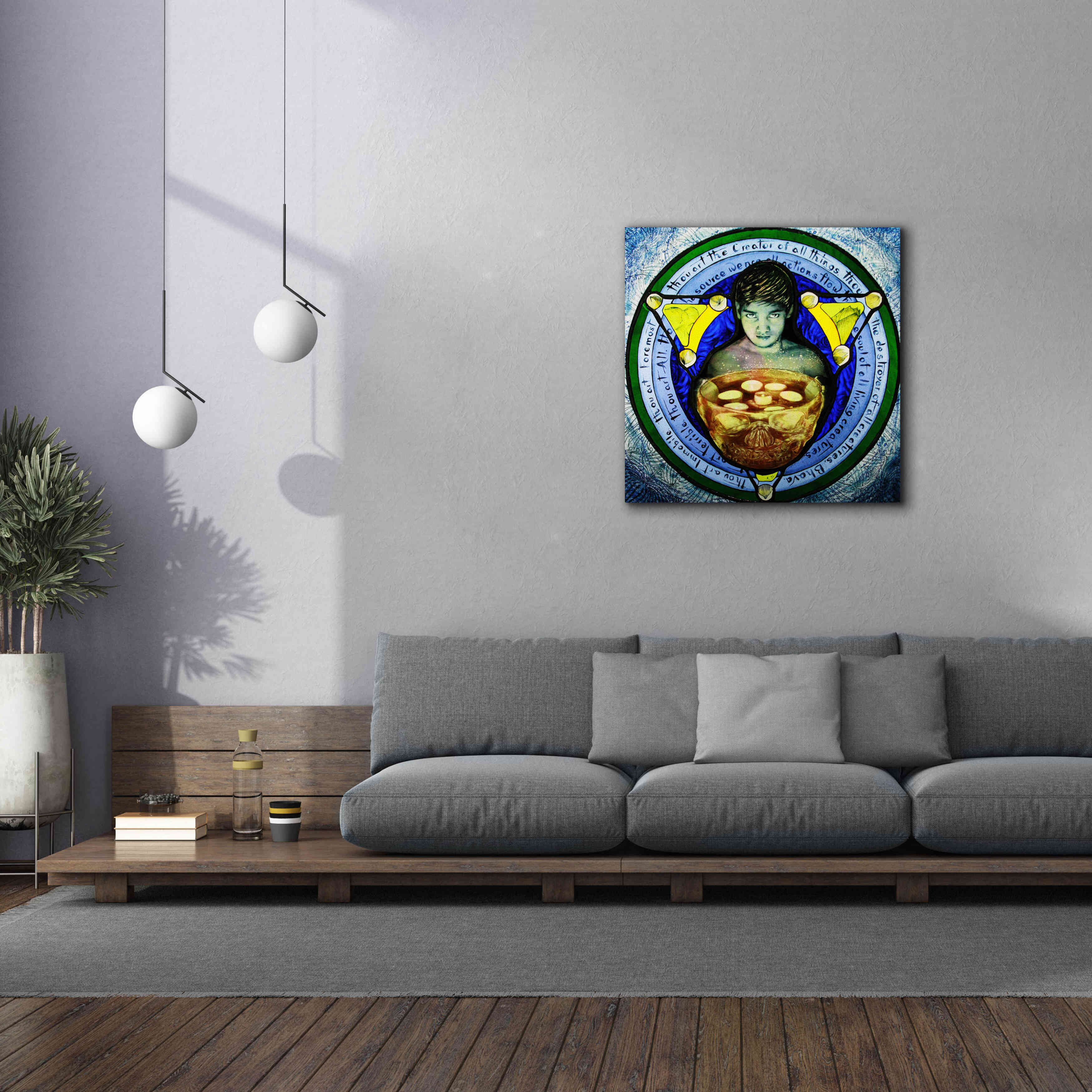 'Shiva' by Rita Shimelfarb, Giclee Canvas Wall Art,37x37