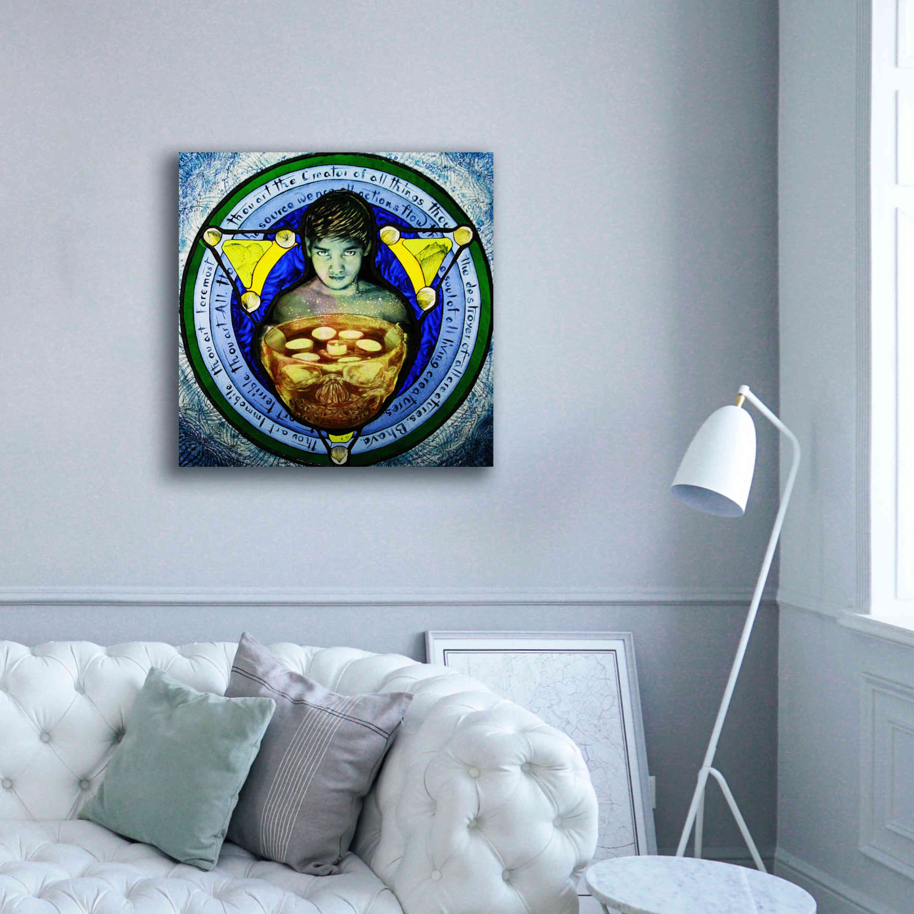 'Shiva' by Rita Shimelfarb, Giclee Canvas Wall Art,37x37