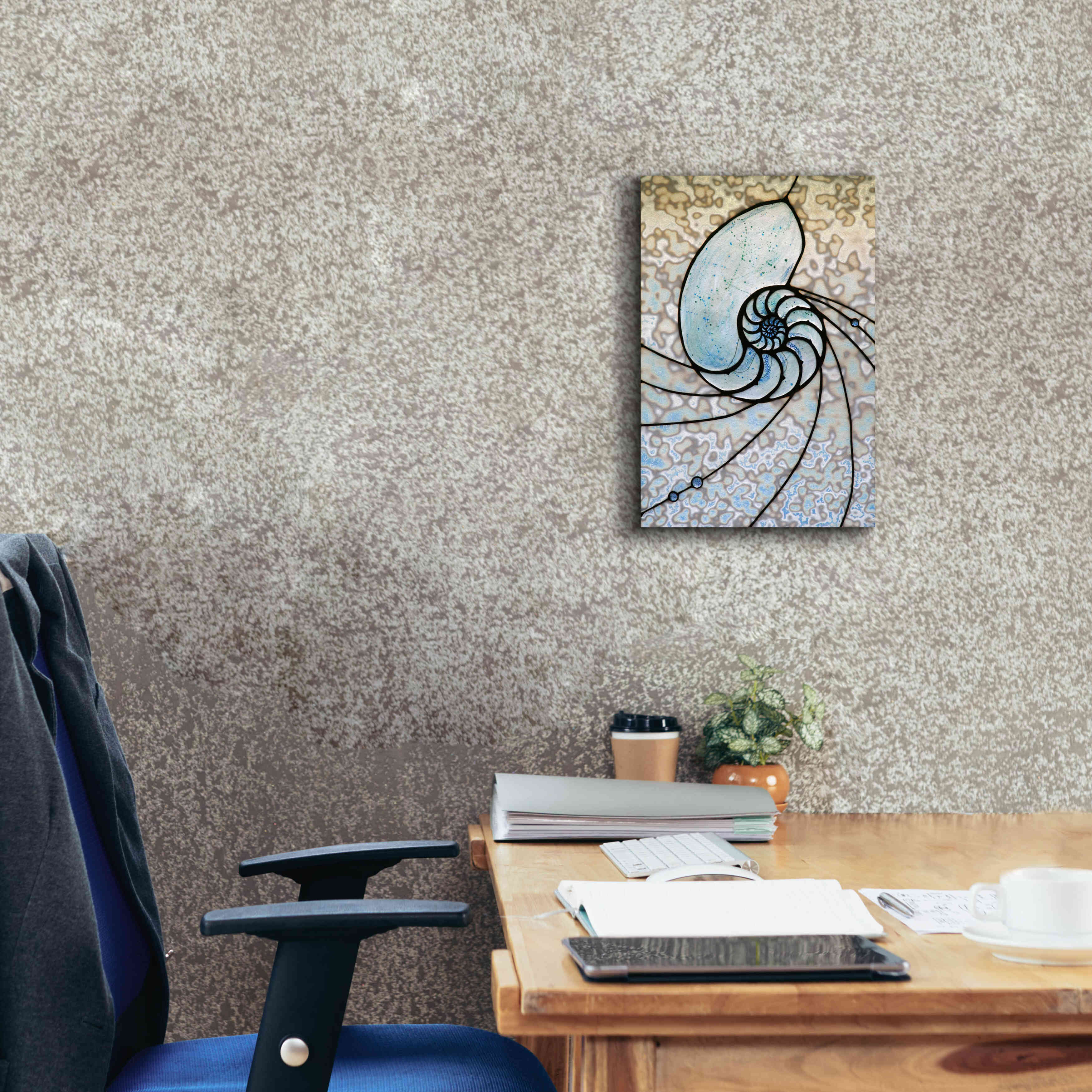 'Shell' by Rita Shimelfarb, Giclee Canvas Wall Art,12x18