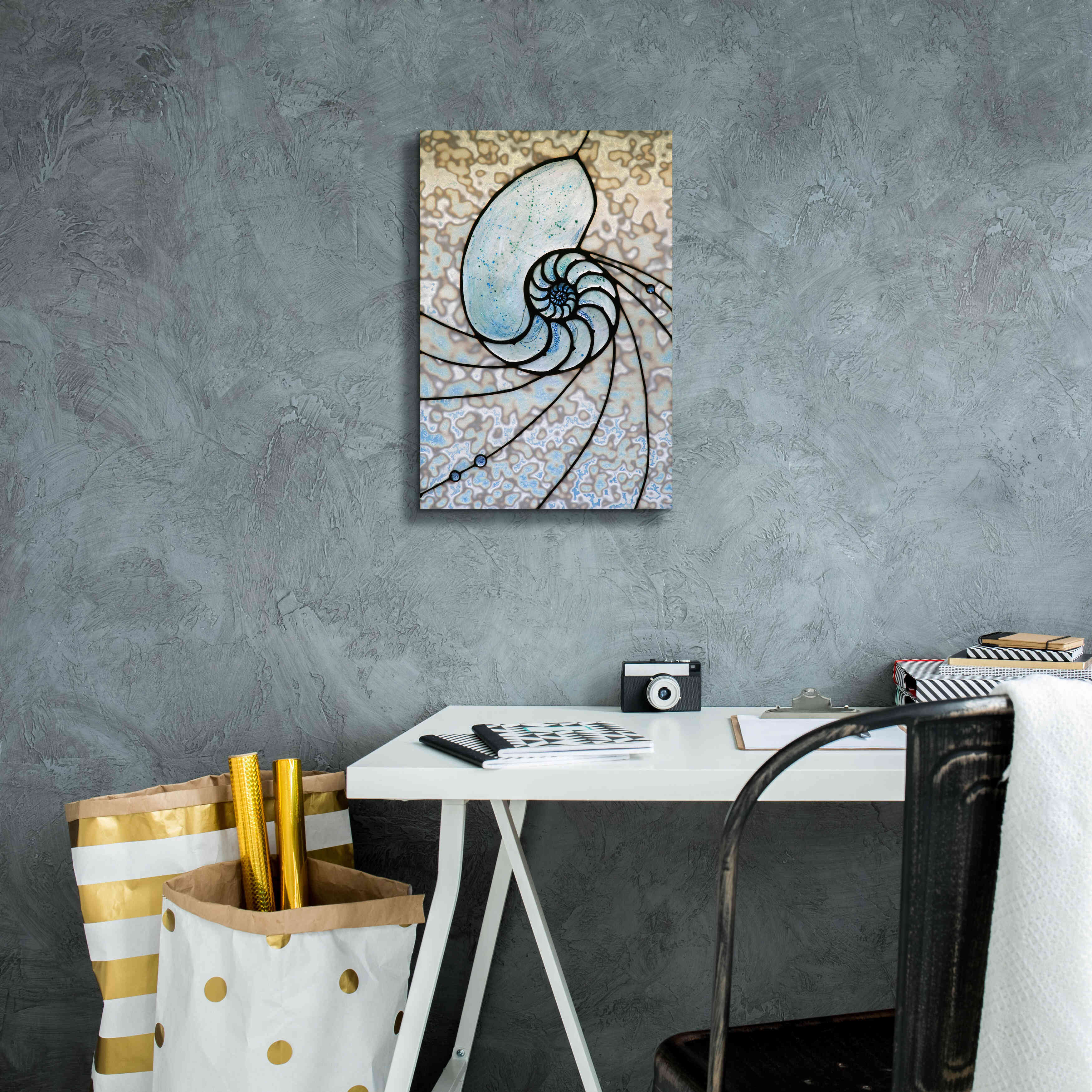 'Shell' by Rita Shimelfarb, Giclee Canvas Wall Art,12x18