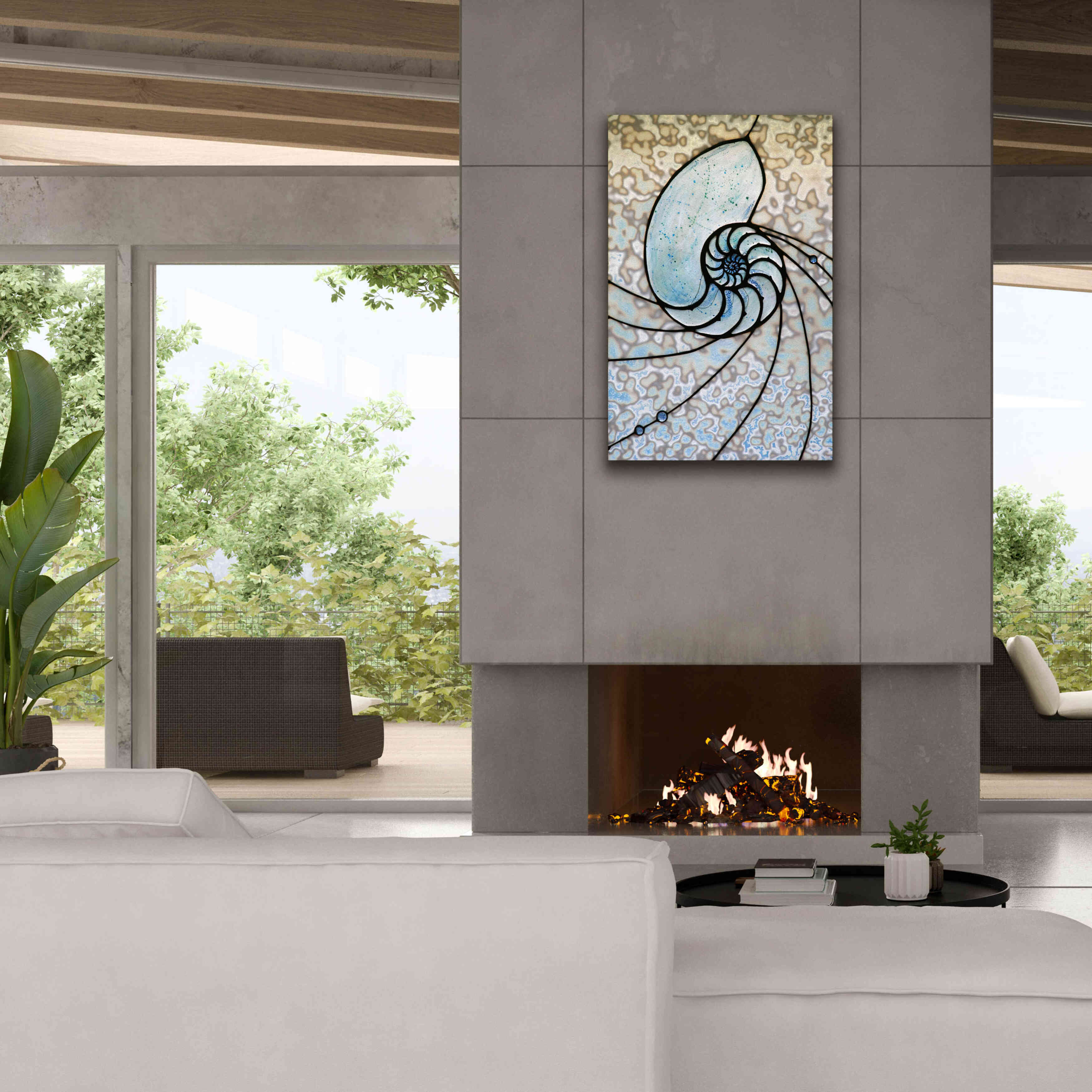 'Shell' by Rita Shimelfarb, Giclee Canvas Wall Art,26x40