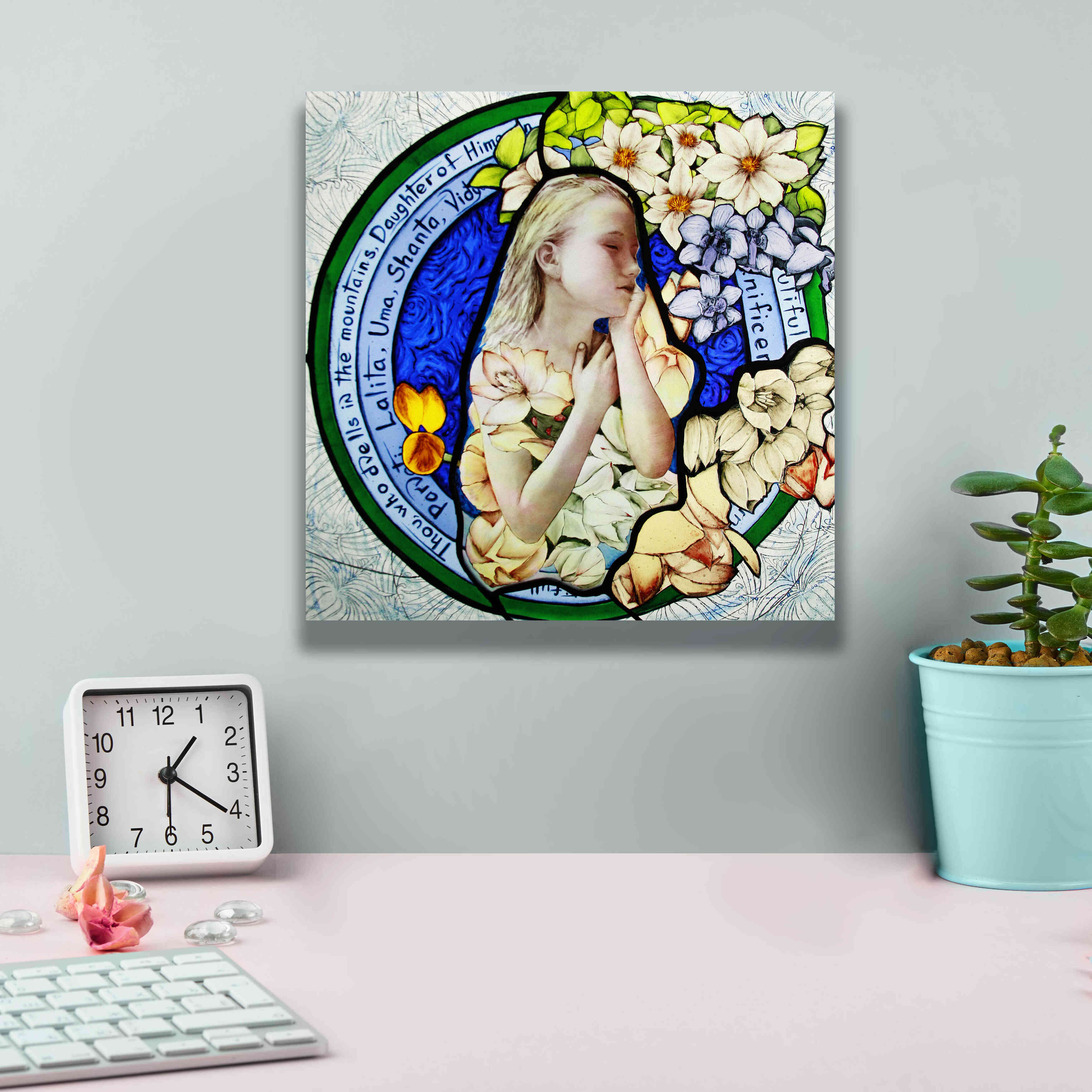 'Shakti' by Rita Shimelfarb, Giclee Canvas Wall Art,12x12