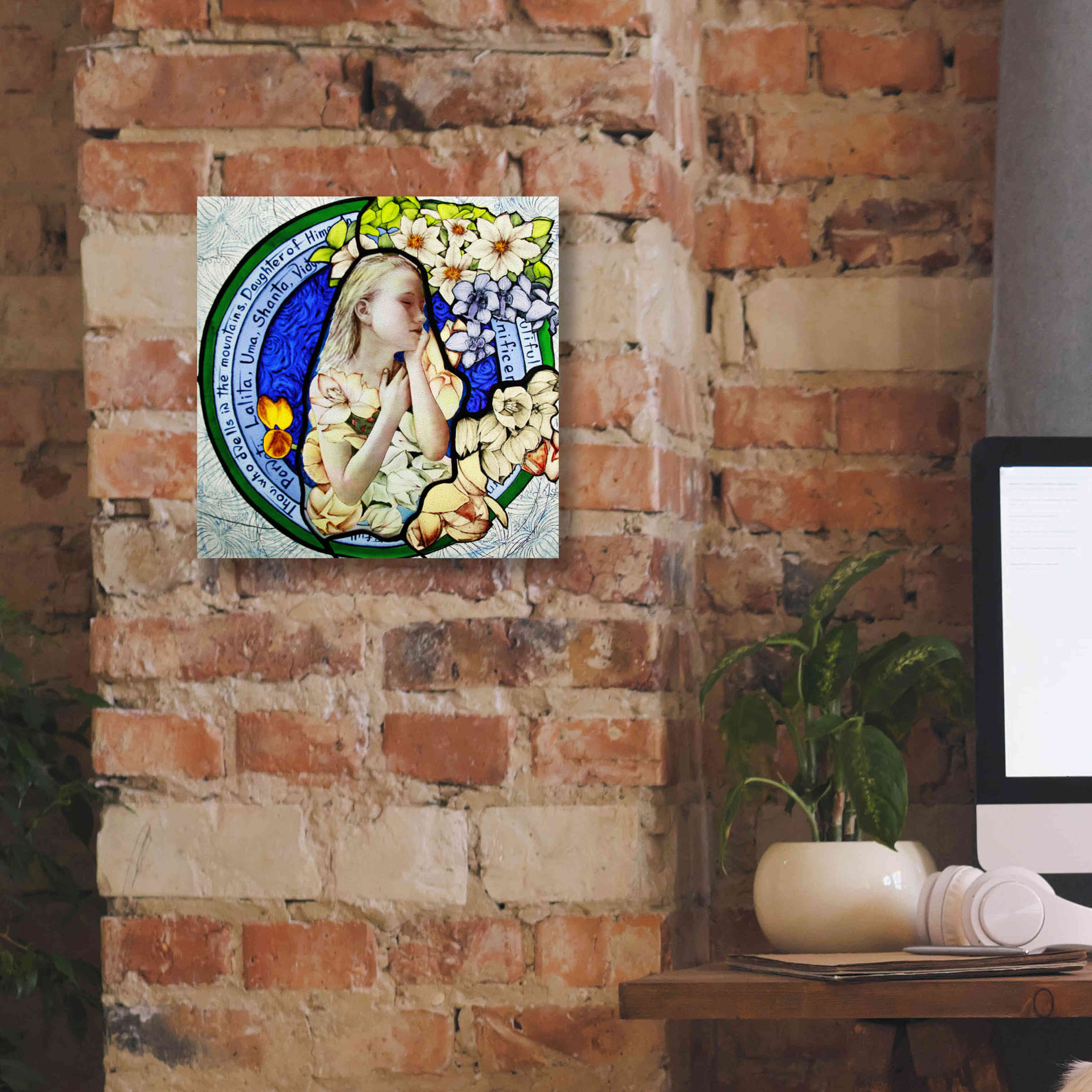'Shakti' by Rita Shimelfarb, Giclee Canvas Wall Art,12x12