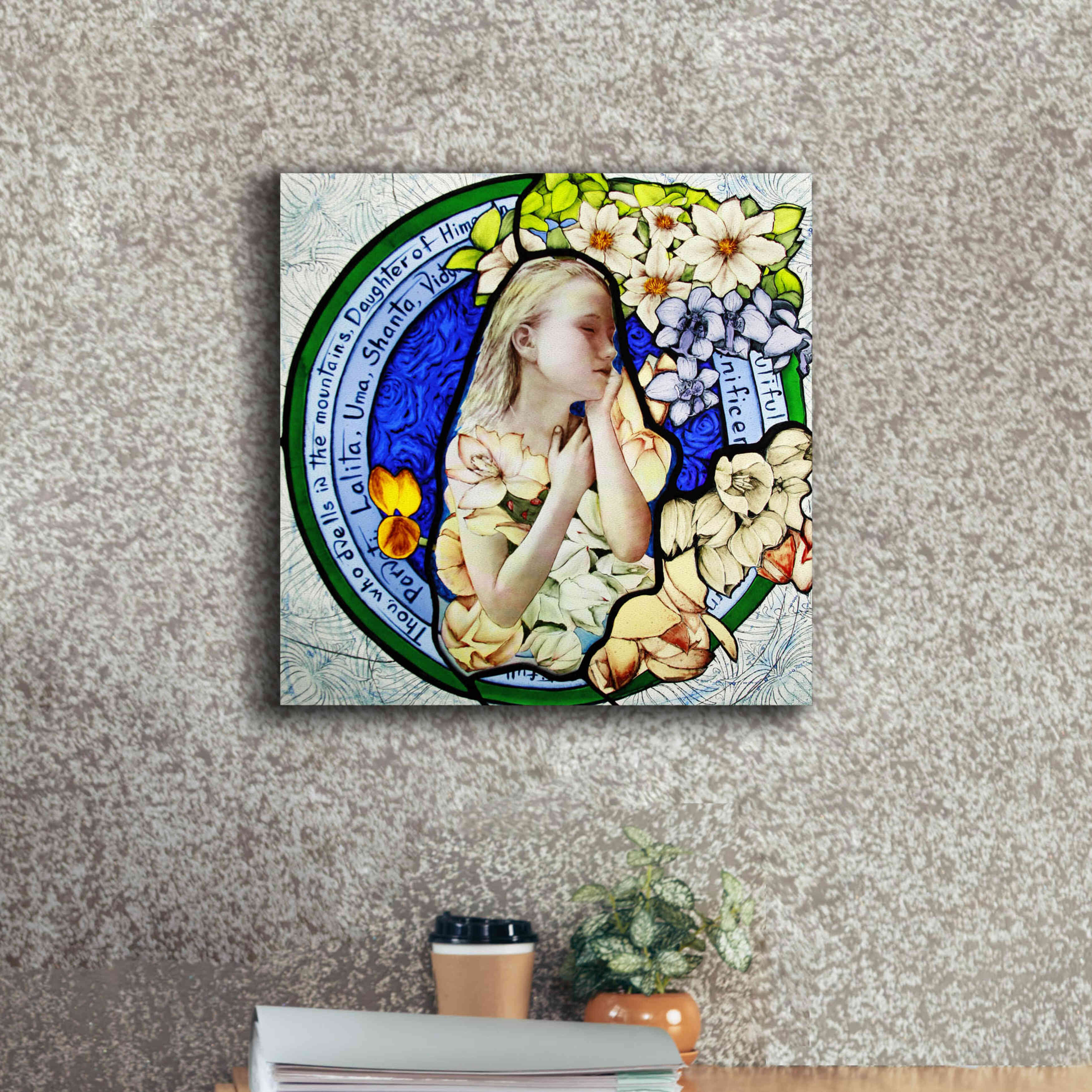 'Shakti' by Rita Shimelfarb, Giclee Canvas Wall Art,18x18