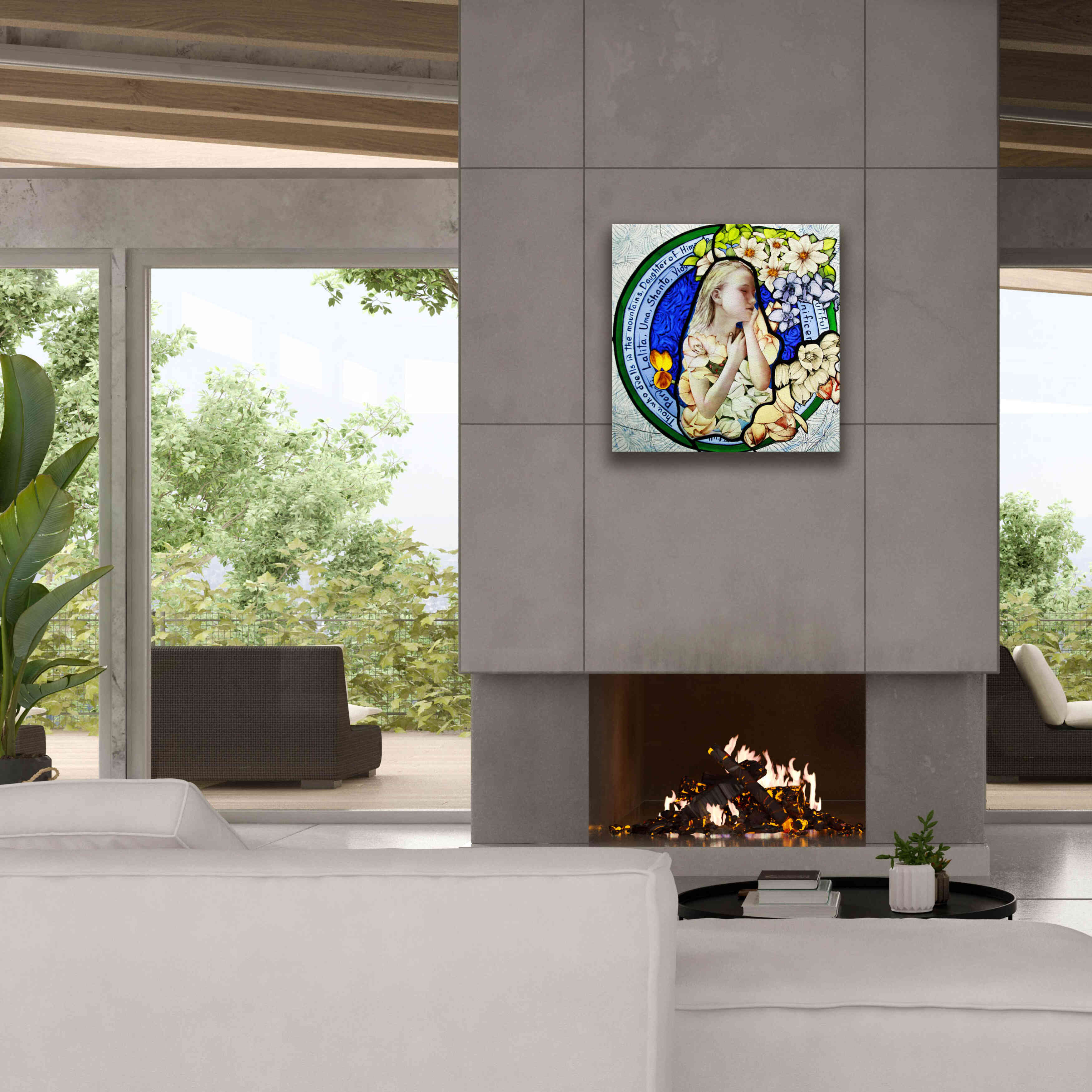 'Shakti' by Rita Shimelfarb, Giclee Canvas Wall Art,26x26
